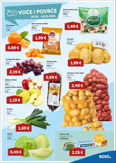 Boso - Katalog - Pregled kataloga iz trgovine Boso, vrijedi od 30.10.2025 | Stranica: 3 | Proizvodi: Salata, Kupus, Grožđe, Jabuka