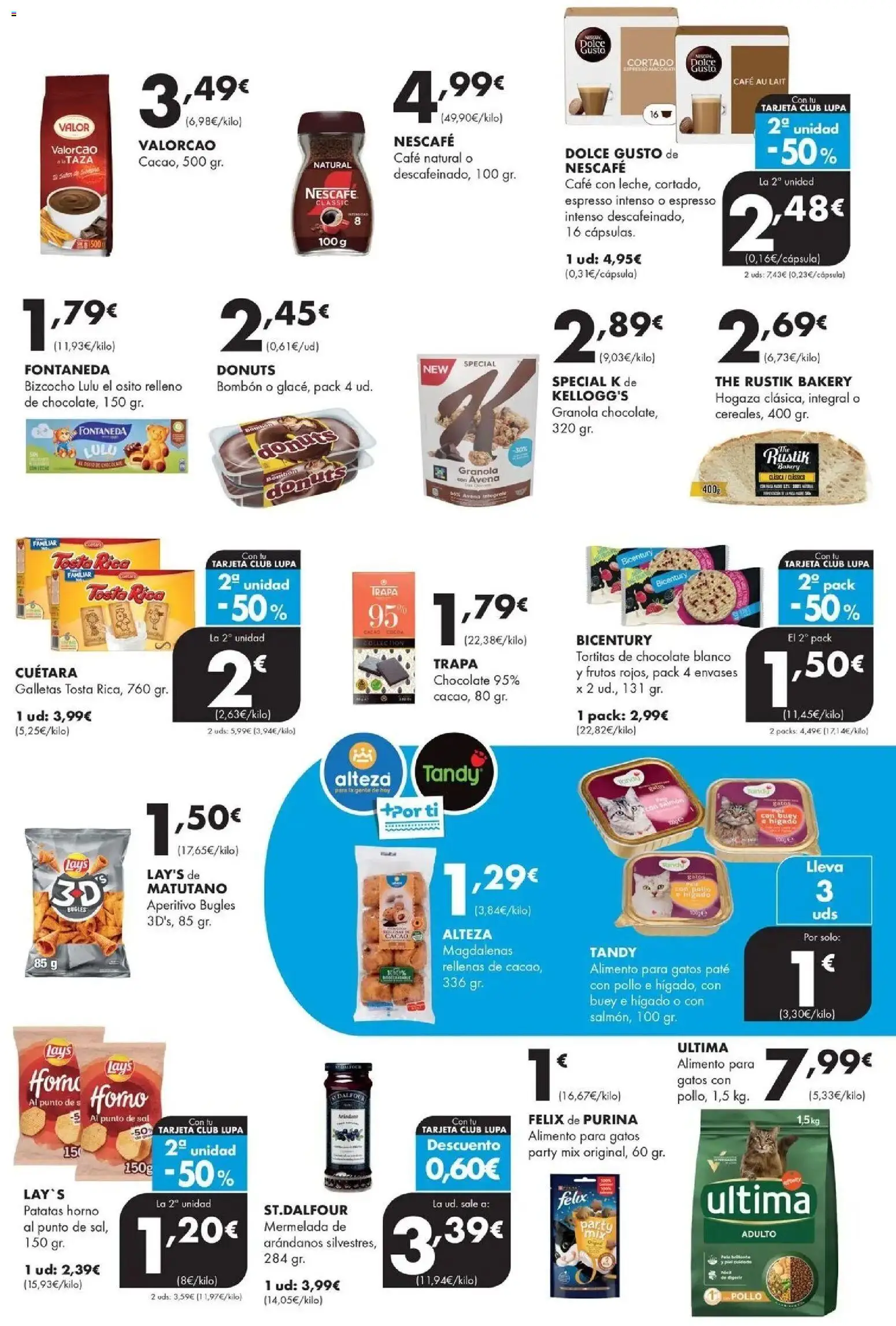 Lupa Supermercados - Tus vecinos de confianza │ válido desde el 05.03.2026 | Página: 11 | Productos: Café, Chocolate, Paté, Donuts