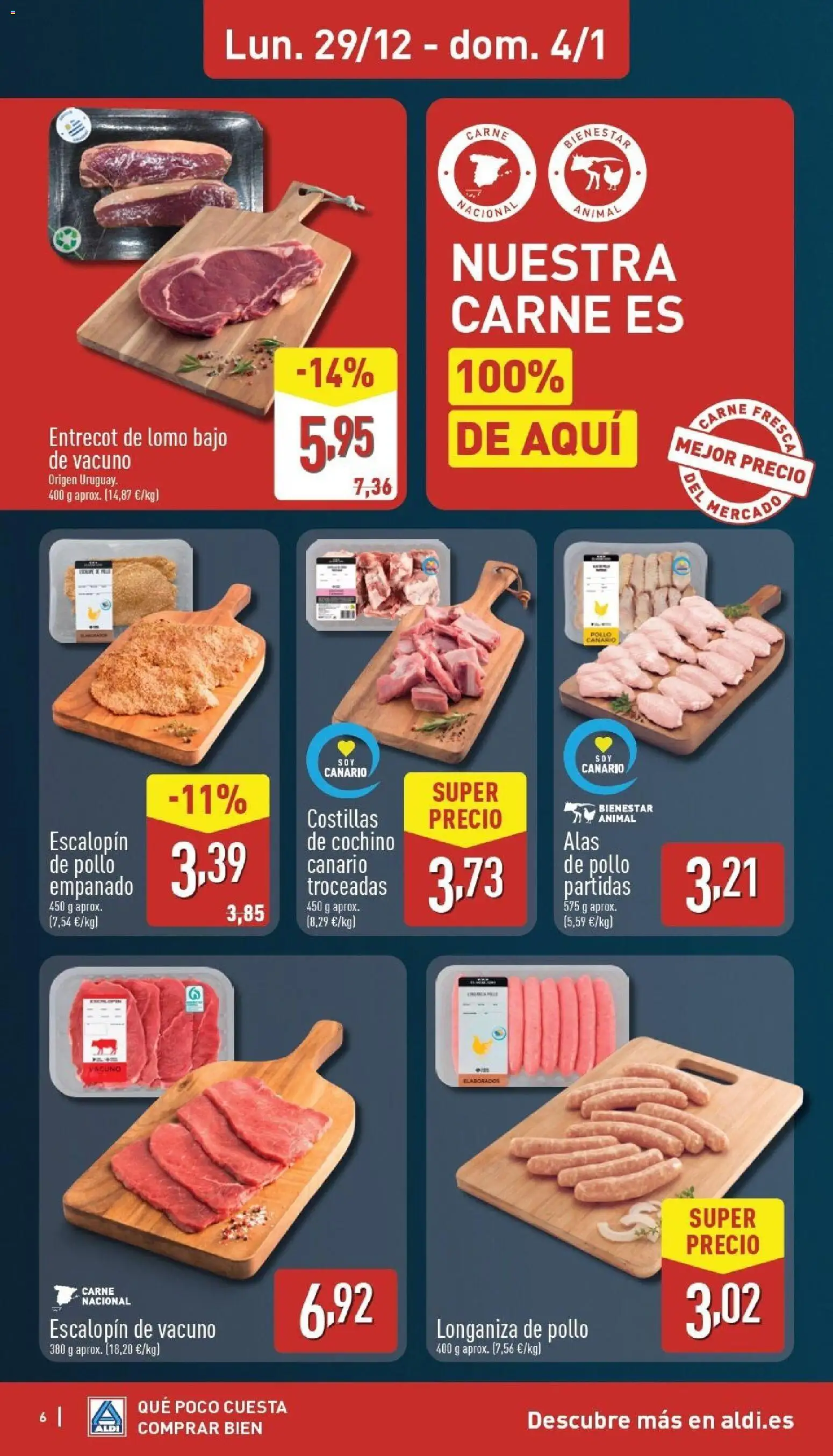 Aldi folleto Canarias │ válido desde el 29.12.2025 | Página: 6 | Productos: Longaniza