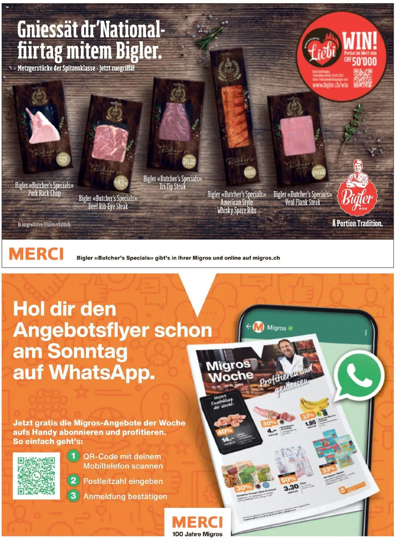 Migros - Magazin ab 28.07.2025 | Seite: 32 | Produkte: Spare Ribs, Pampers