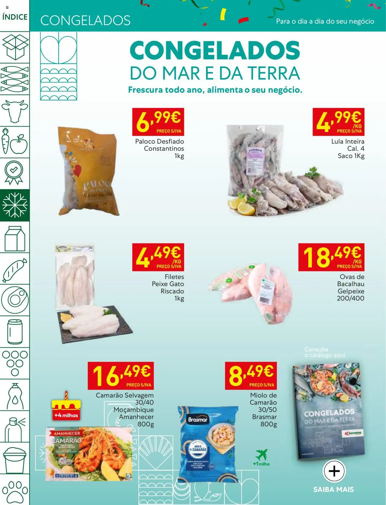 Recheio folheto │ válido de 07.10.2025 | Página: 16 | Produtos: Bacalhau, Camarão, Peixe