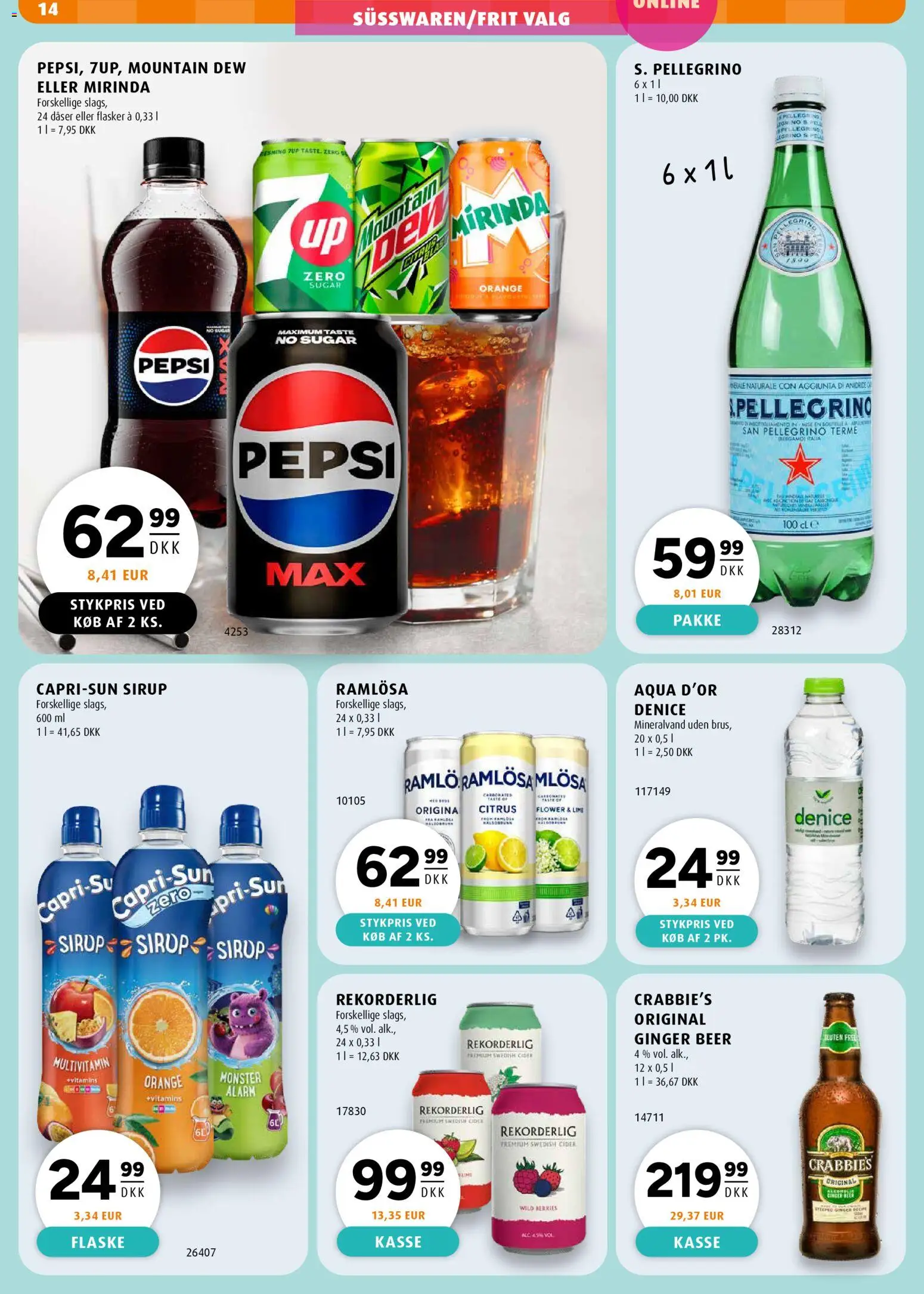 Scandinavian Park tilbudsavis – gyldig fra 26.02.2026 | Side: 16 | Produkter: Cider, Iogurteira, Pepsi