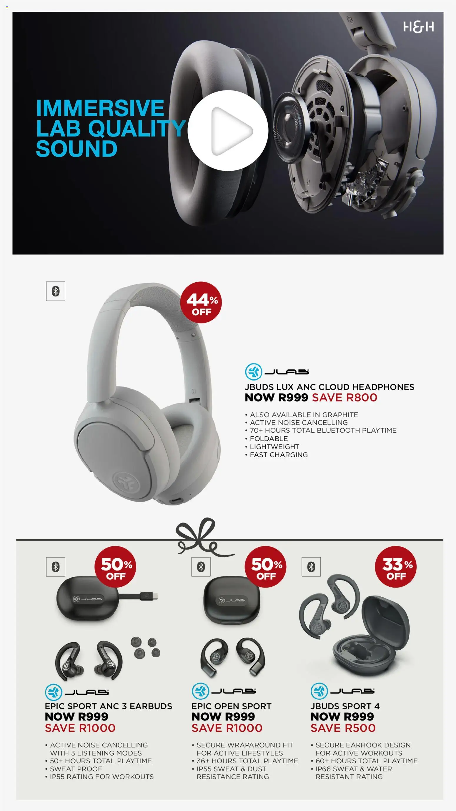 New House and Home catalogue – valid from 01.12.2025 | Page: 8 | Products: Earbuds, Headphones, Water