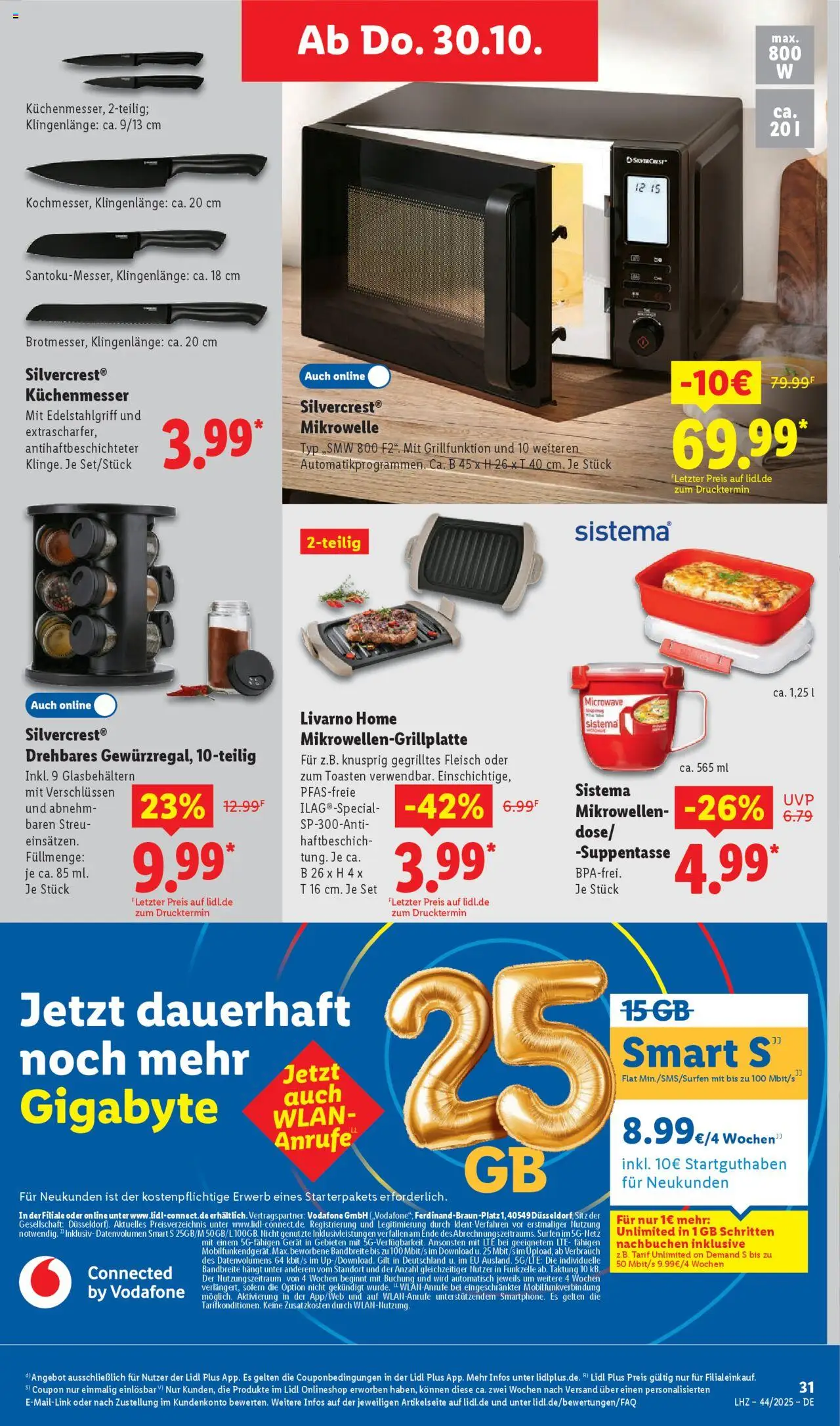 Lidl Prospekt Gundelsheim – gültig ab 27.10.2025 | Seite: 51 | Produkte: Mikrowelle, Fleisch