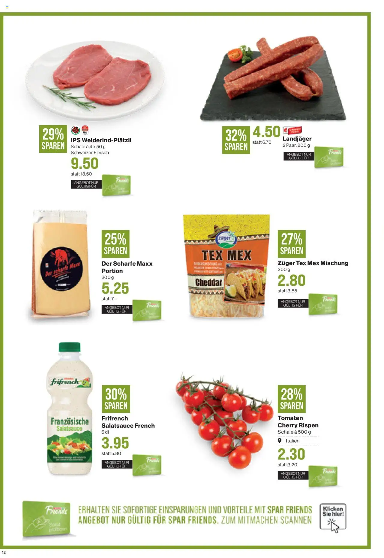 SPAR Aktionen – gültig ab 23.10.2025 | Seite: 12 | Produkte: Tomaten