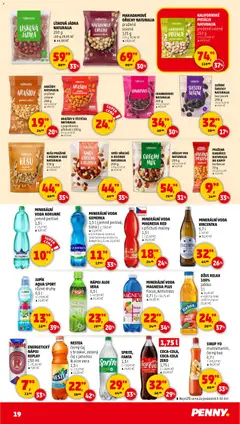 Náhled letáku Penny Market leták - Čtvrtečník od 08.01.2026 | Strana: 19 | Produkty: Džus, Gemerka, Arašídy, Sirup
