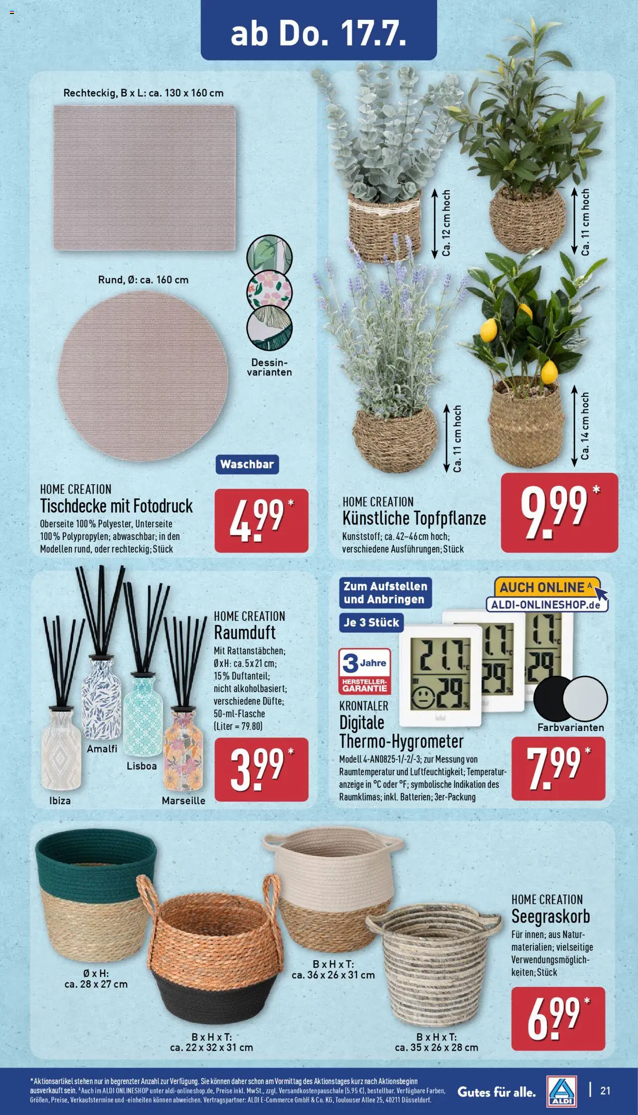 Aldi Prospekt 	 - gültig ab dem 14.07.2025 | Seite: 21 | Produkte: Thermometer, Home creation