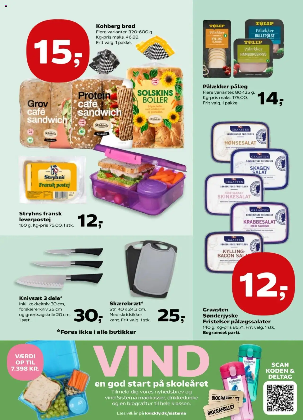 Kvickly Tilbudsavis gyldig fra 01.08.2025 | Side: 11 | Produkter: Brød, Pålæg, Bacon, Hamburgerryg