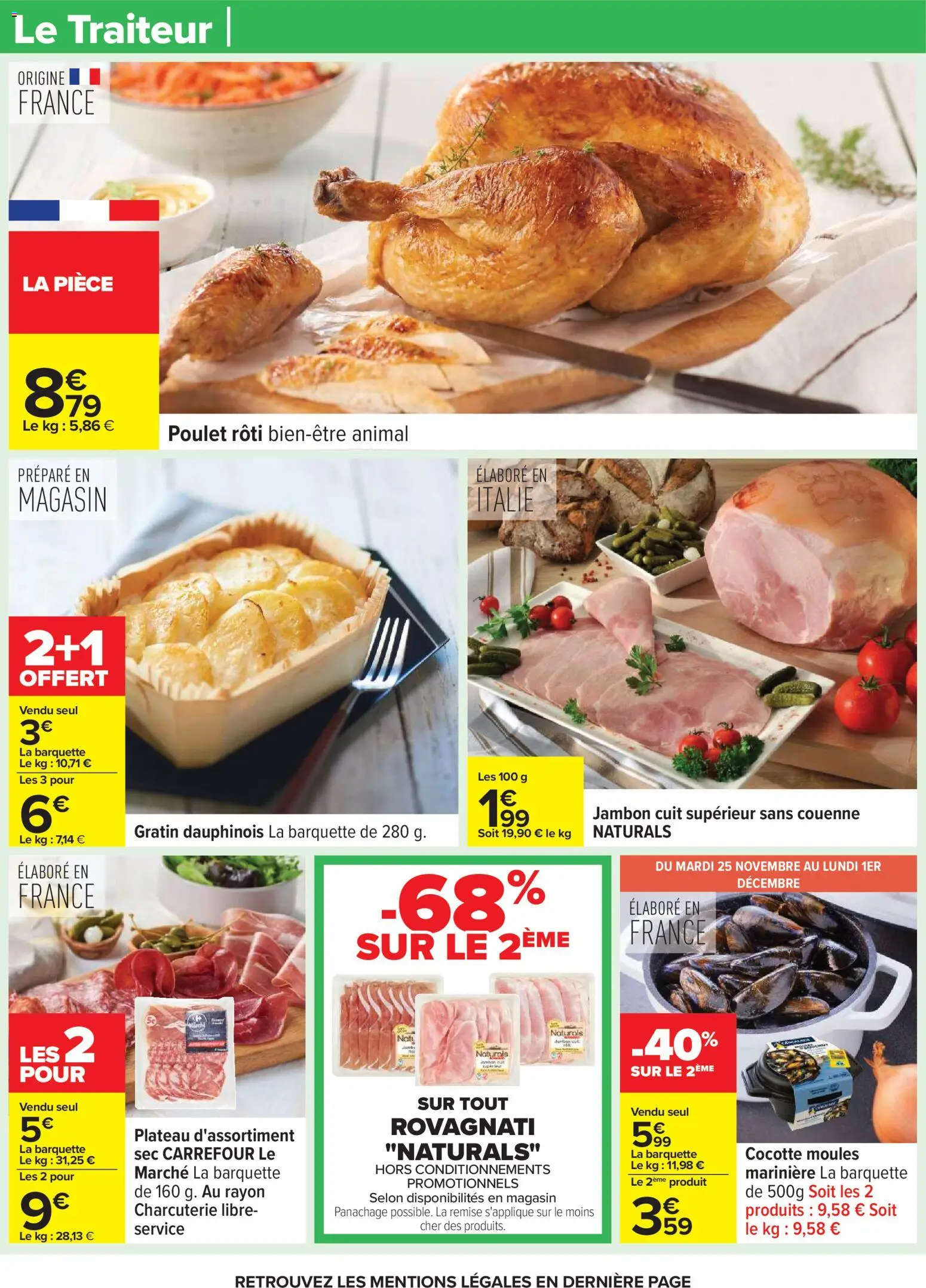 {H1} | Page: 19 | Produits: Marinière, Plateau, Jambon