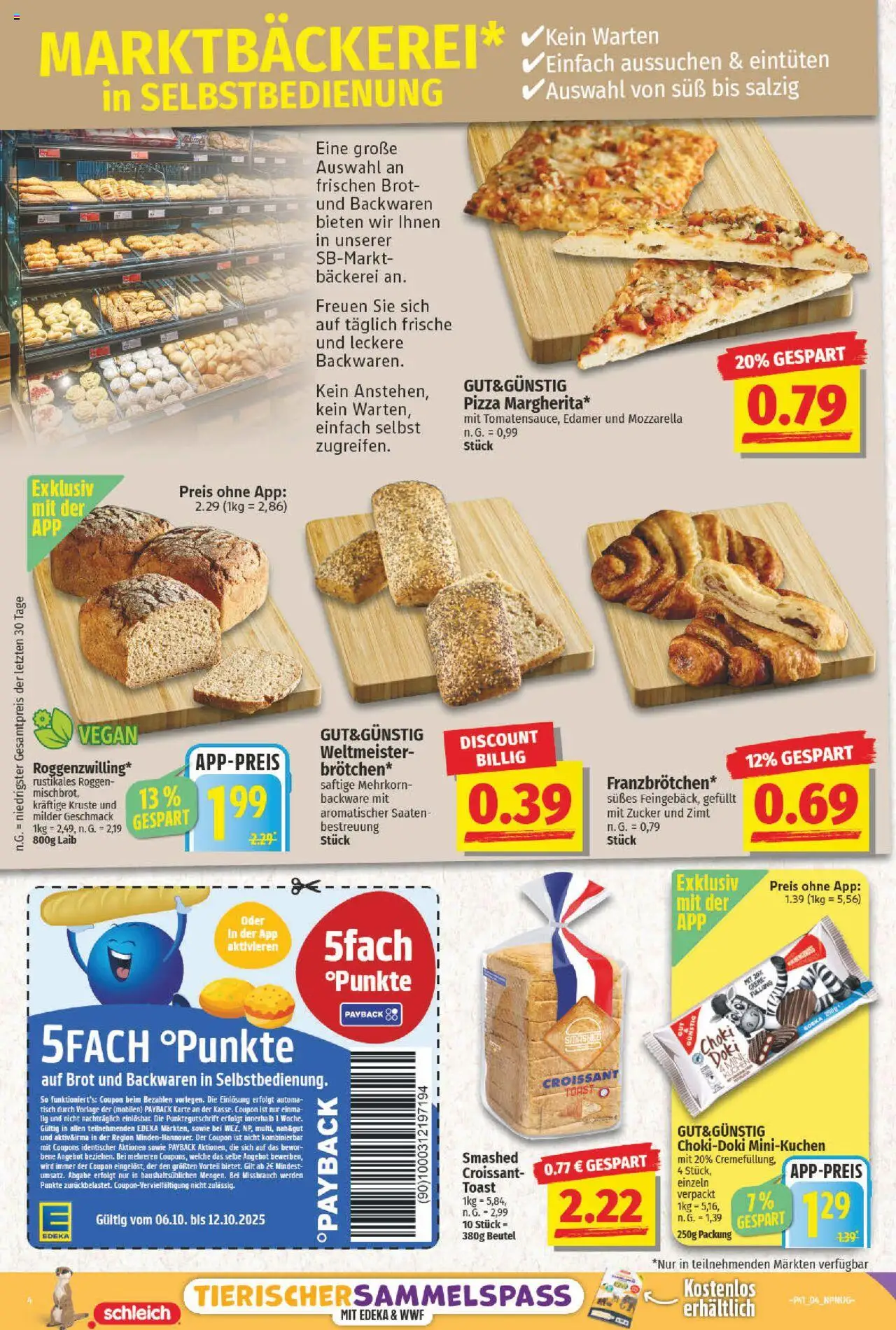 NP Discount Prospekt 	 – gültig ab 06.10.2025 | Seite: 4 | Produkte: Tisch, Creme, Zucker, Kuchen