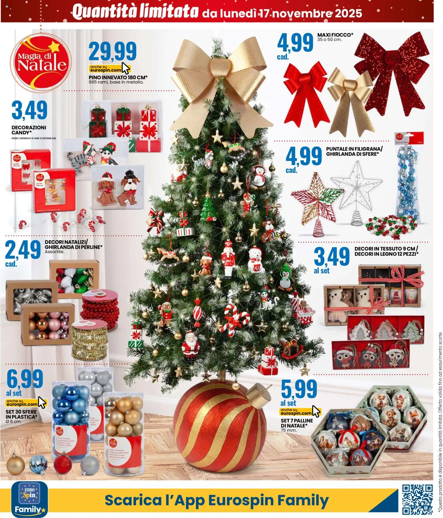 Volantino Eurospin del 17.11.2025 | Pagina: 12 | Prodotti: Decorazioni