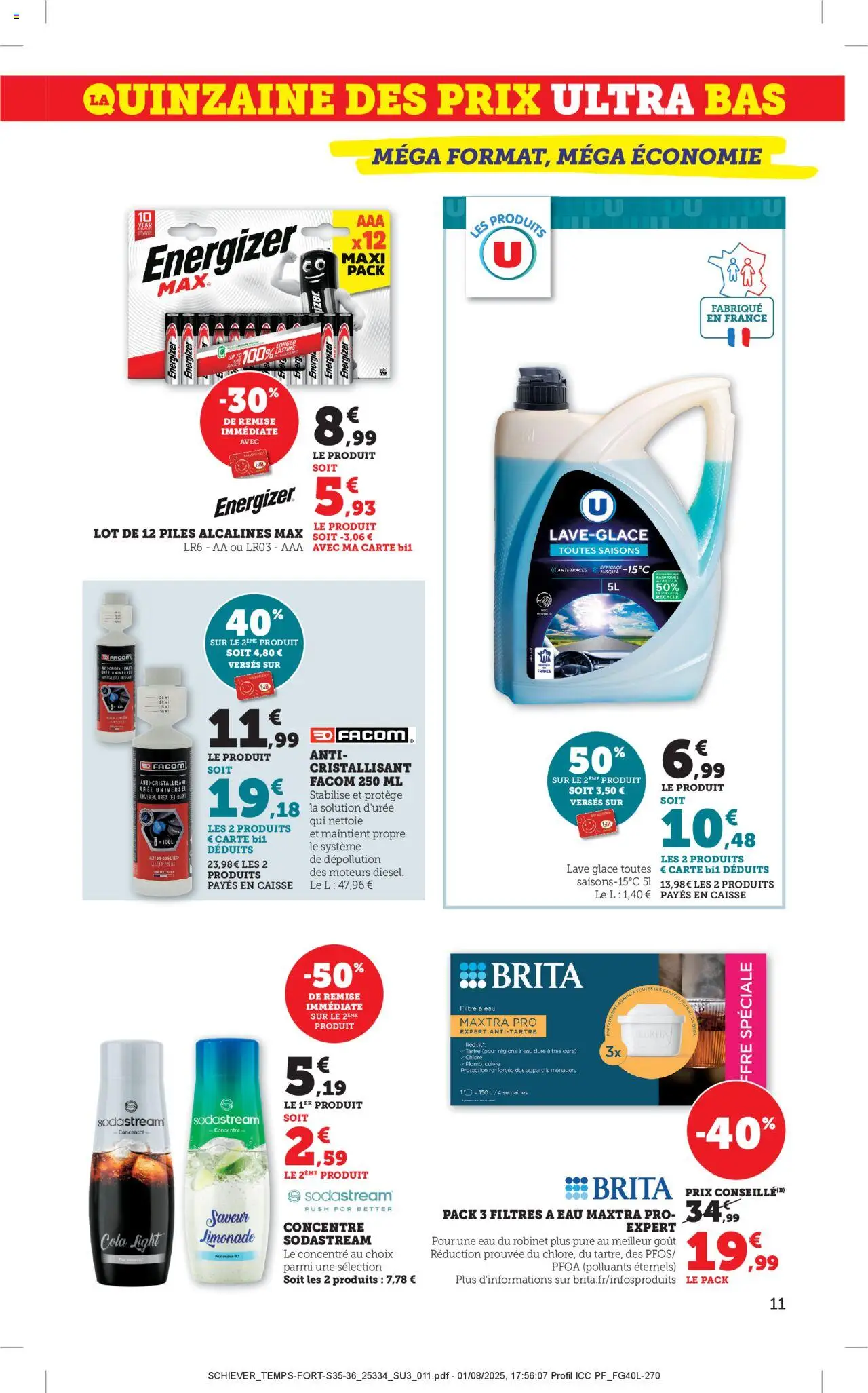  | Page: 11 | Produits: Filtre à eau, Robinet, Sodastream, Piles
