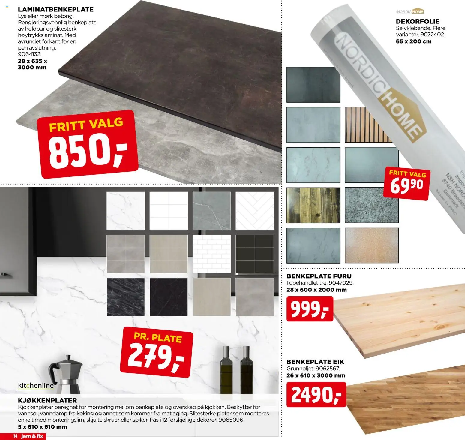 {H1} | Side: 14 | Produkter: Plate, Lys