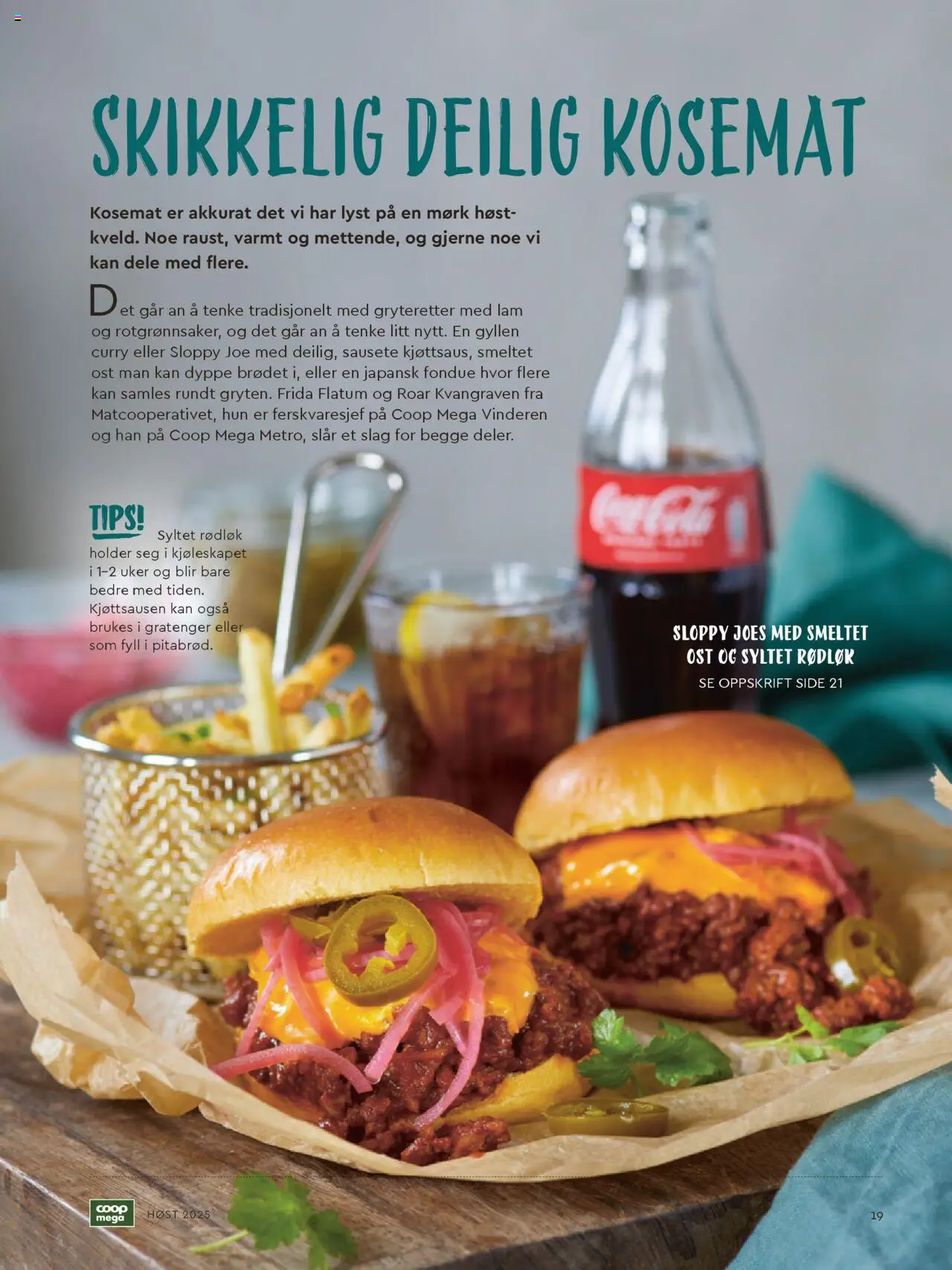 {H1} | Side: 19 | Produkter: Диктофон, Ost, Rødløk