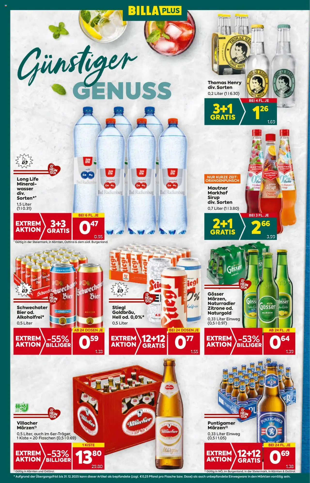 Billa Plus Flugblatt - Kärnten gültig ab 09.10.2025 | Seite: 14 | Produkte: Zucker, Zitrone, Bad, Bier
