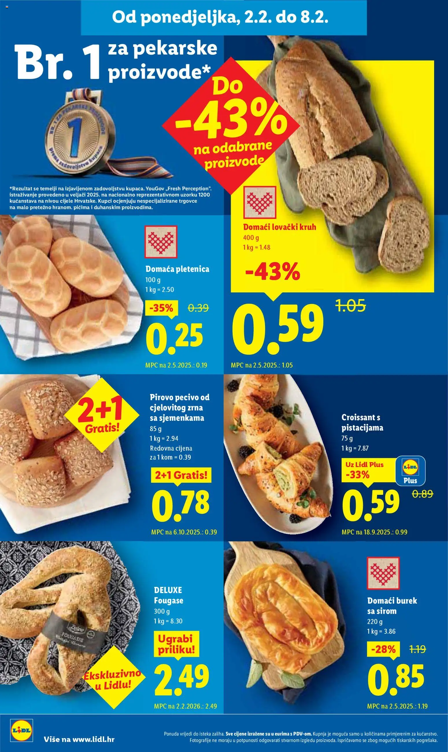 Lidl katalog | vrijedi od 02.02.2026 | Stranica: 4 | Proizvodi: Kruh, Burek, Pecivo