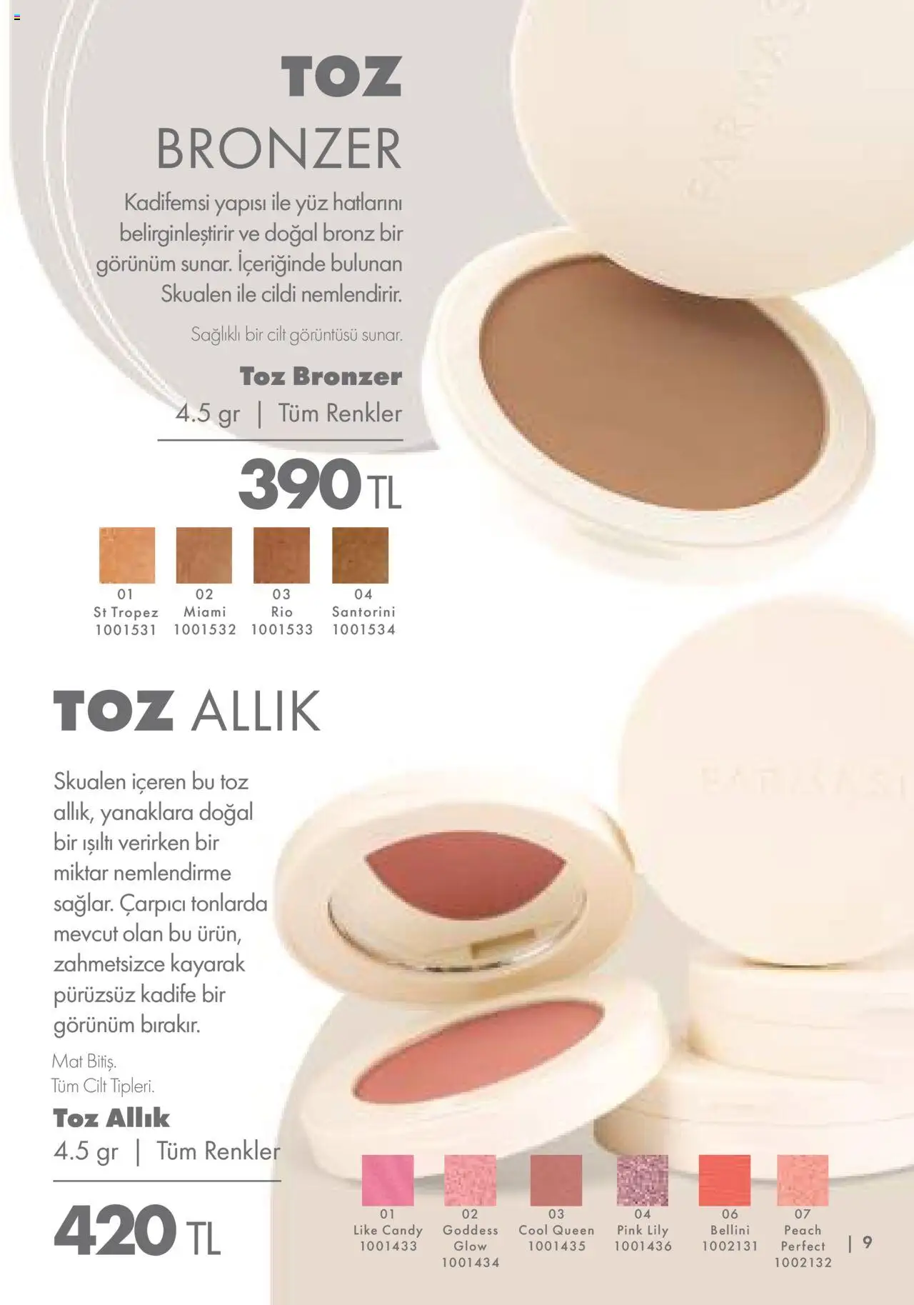 Farmasi Katalog - 01.06.2025 tarihinden itibaren geçerlidir | Sayfa: 9 | Ürünler: Allık