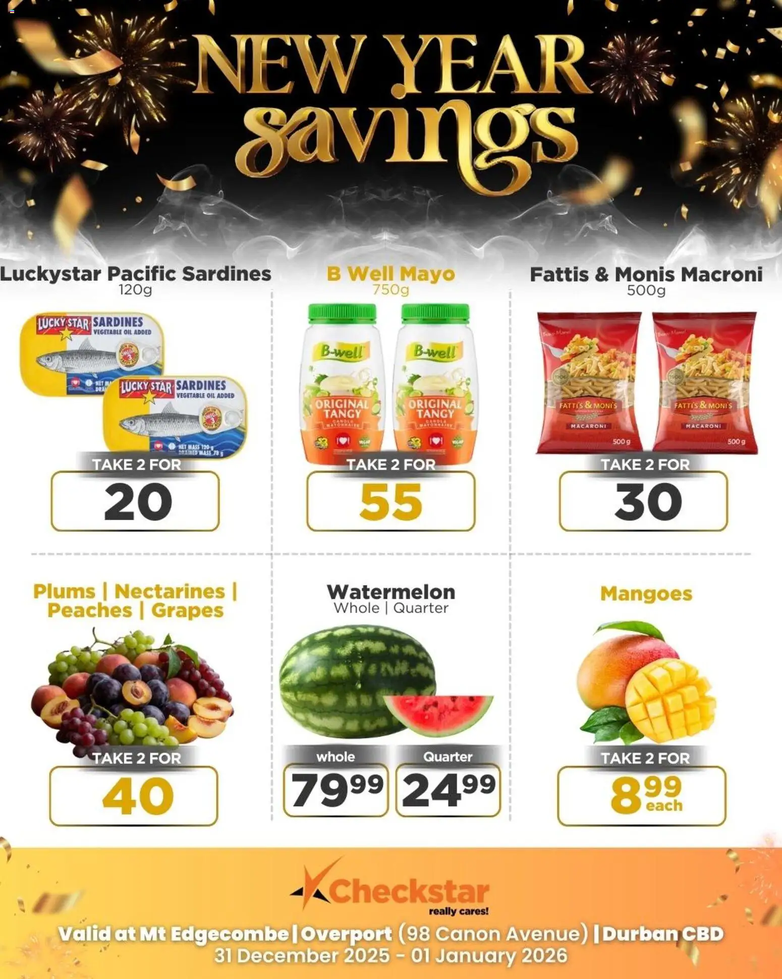 New Check Star catalogue – valid from 31.12.2025 | Page: 4 | Products: Microdifusor, Mayonnaise, Nectarines, Grapes