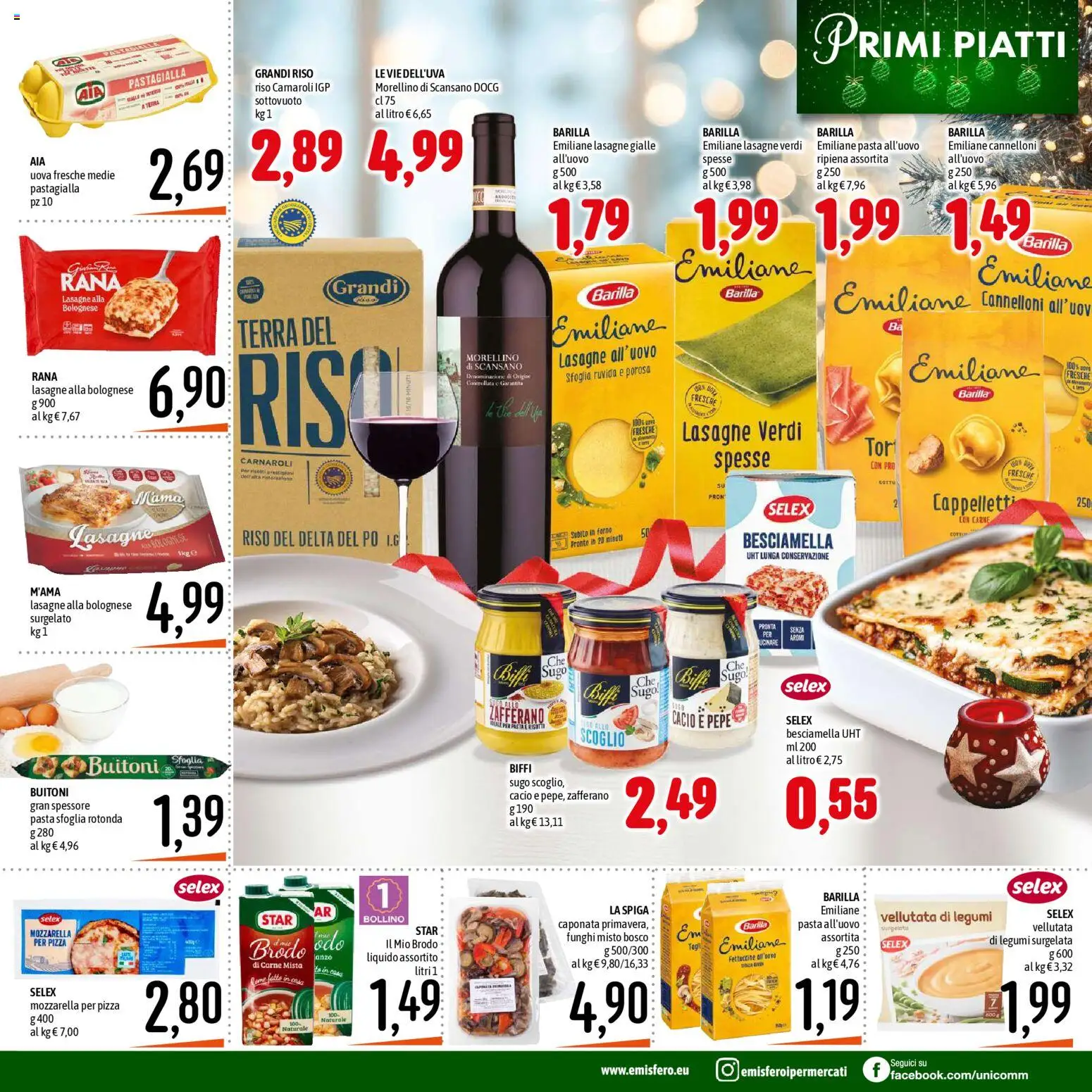 Volantino Emisfero del 11.12.2025 | Pagina: 9 | Prodotti: Legumi, Pizza, Pasta, Besciamella