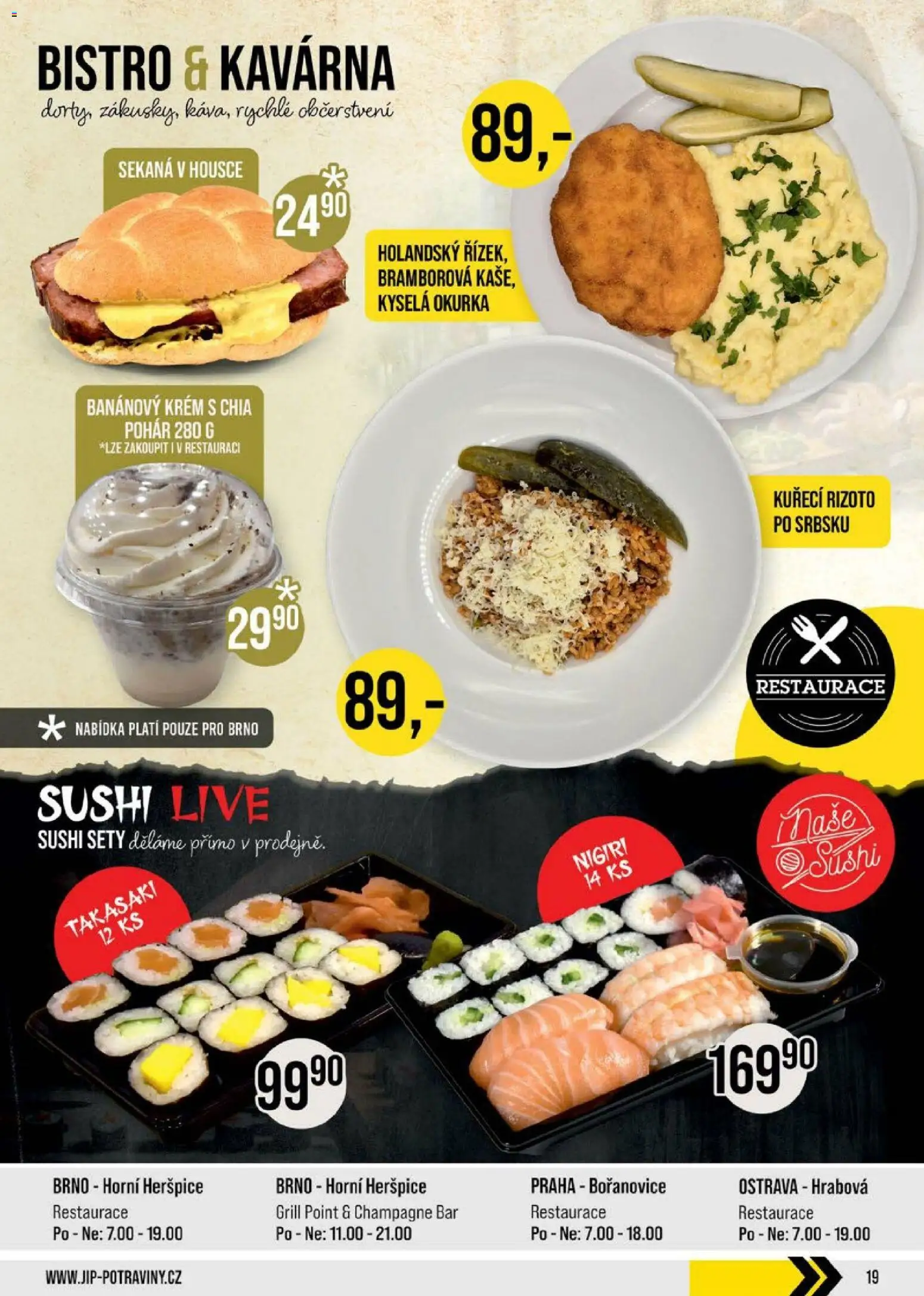 Jip leták - Cash & Carry od 25.03.2026 | Strana: 19 | Produkty: Sekaná v housce, Sekaná, Pohár, Okurka