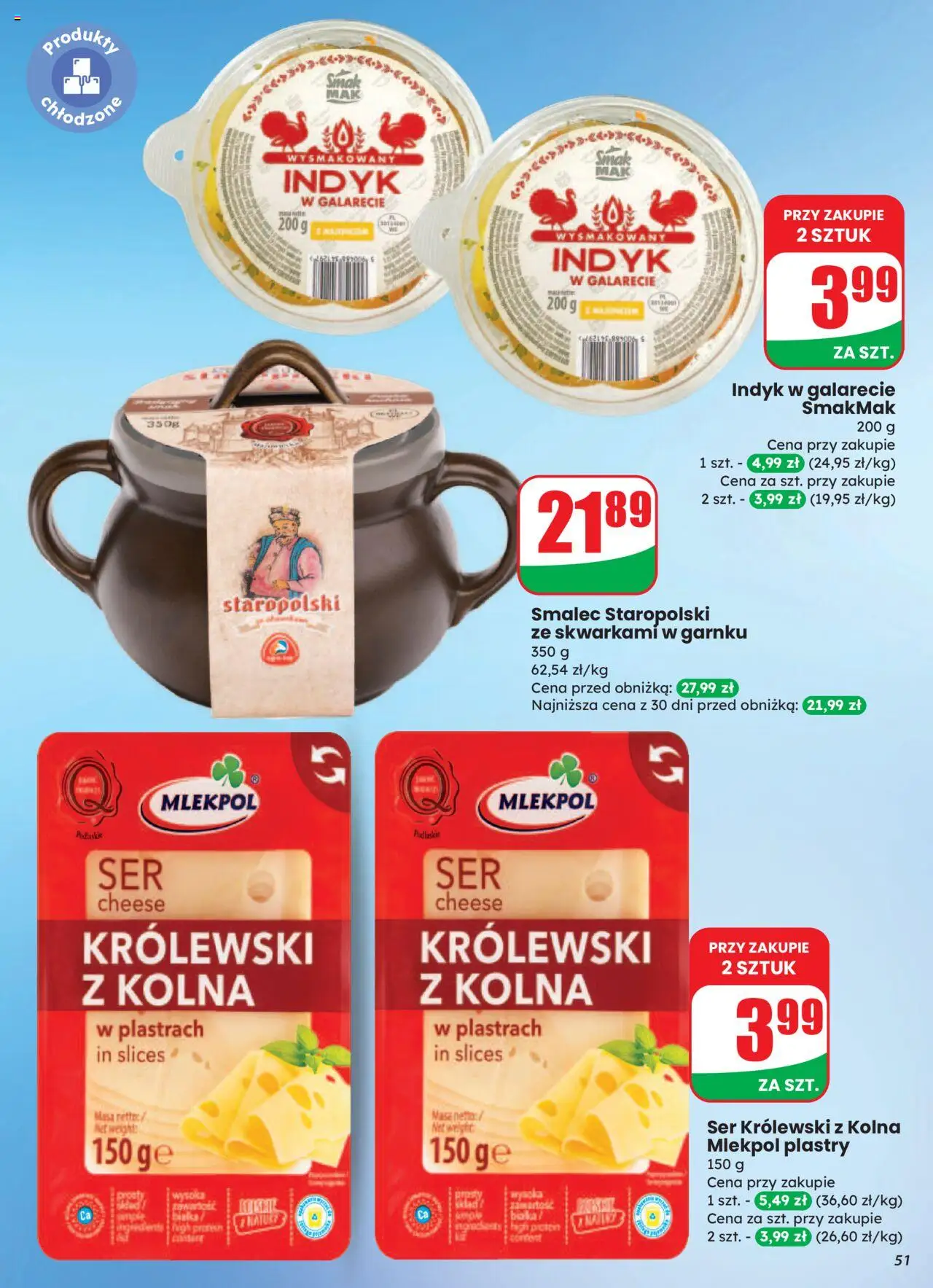 Dino Gazetka od 13.08.2025 | Strona: 51 | Produkty: Ser, Indyk w galarecie