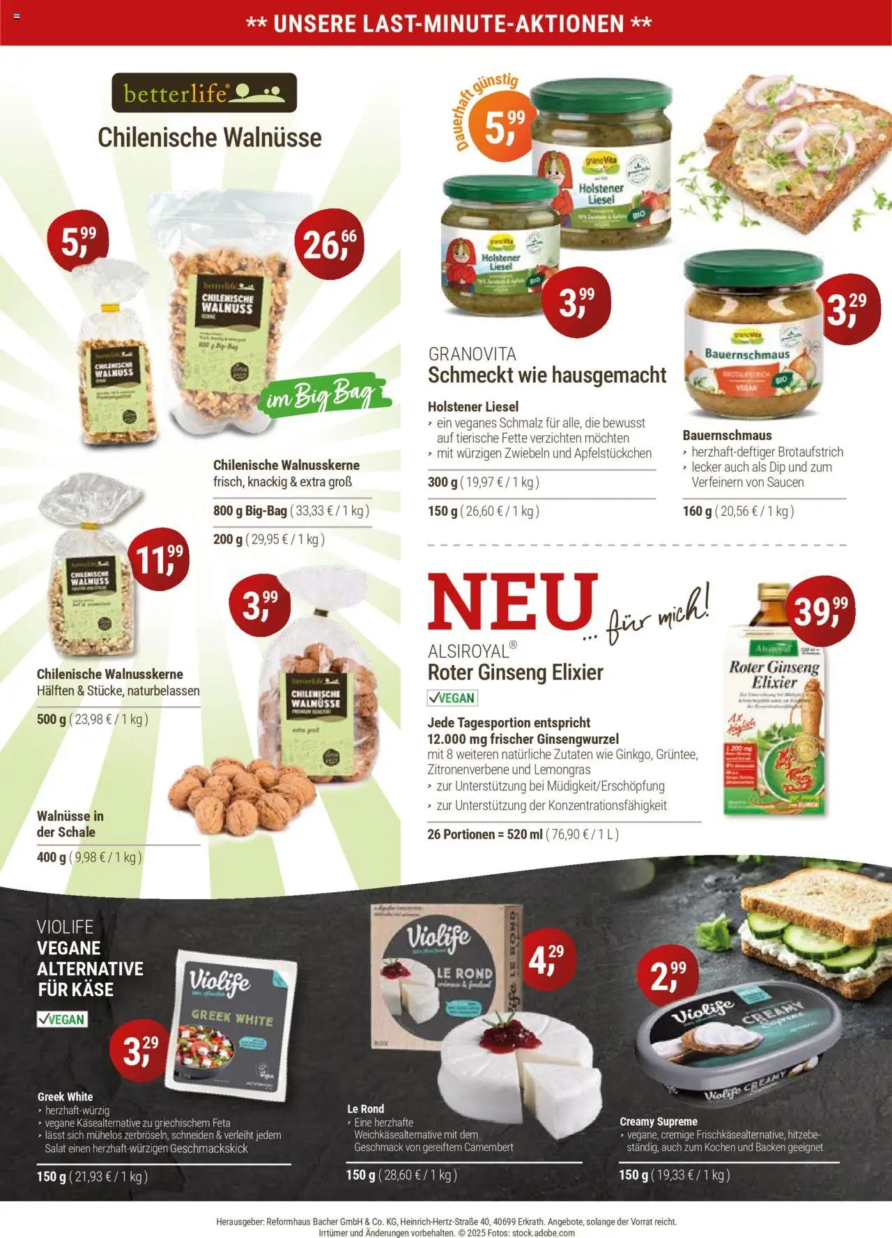 Reformhaus Bacher Prospekt 	 – gültig ab 01.10.2025 | Seite: 12 | Produkte: Feta, Käse, Zwiebeln, Salat