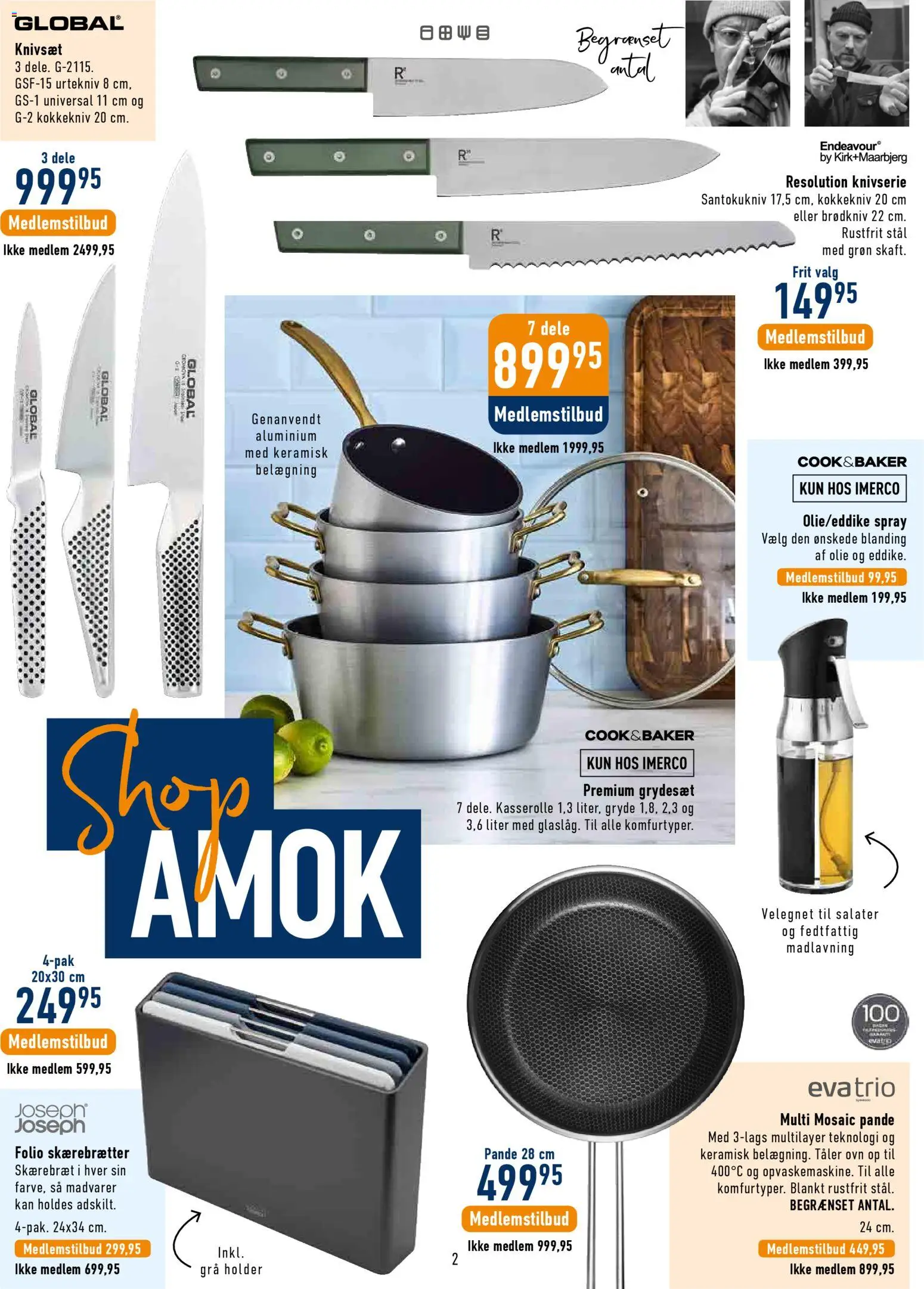 Imerco tilbudsavis – gyldig fra 17.04.2026 | Side: 2 | Produkter: Olie, Skærebræt, Ovn