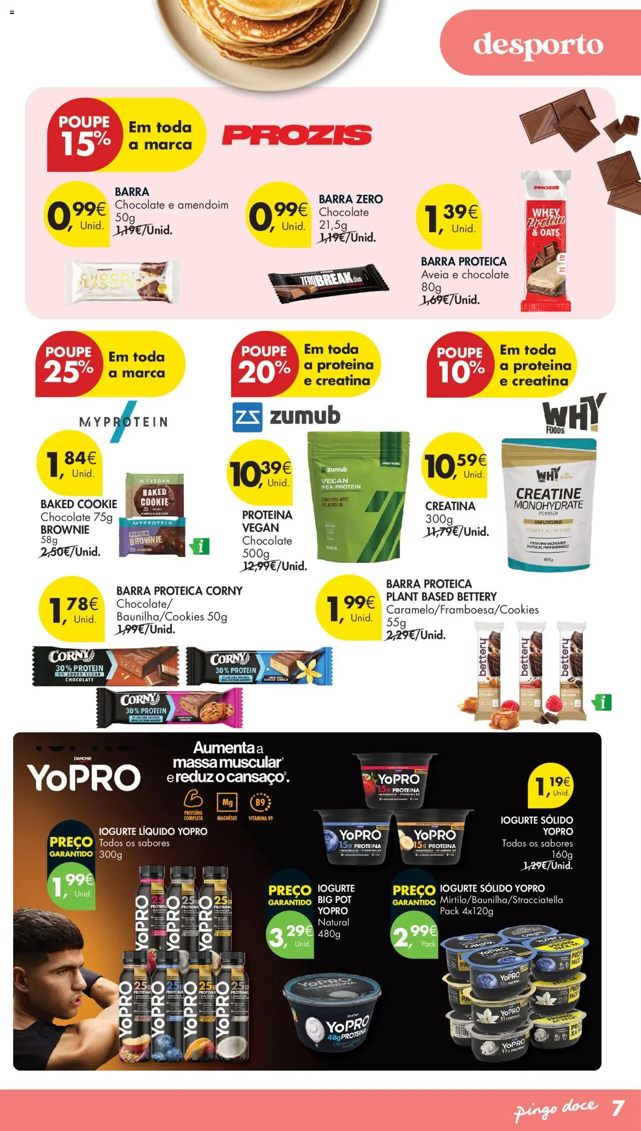 Pingo Doce - Escolhas Equilibradas │ válido de 21.10.2025 | Página: 7 | Produtos: Aveia, Banana, Creatina, Iogurte