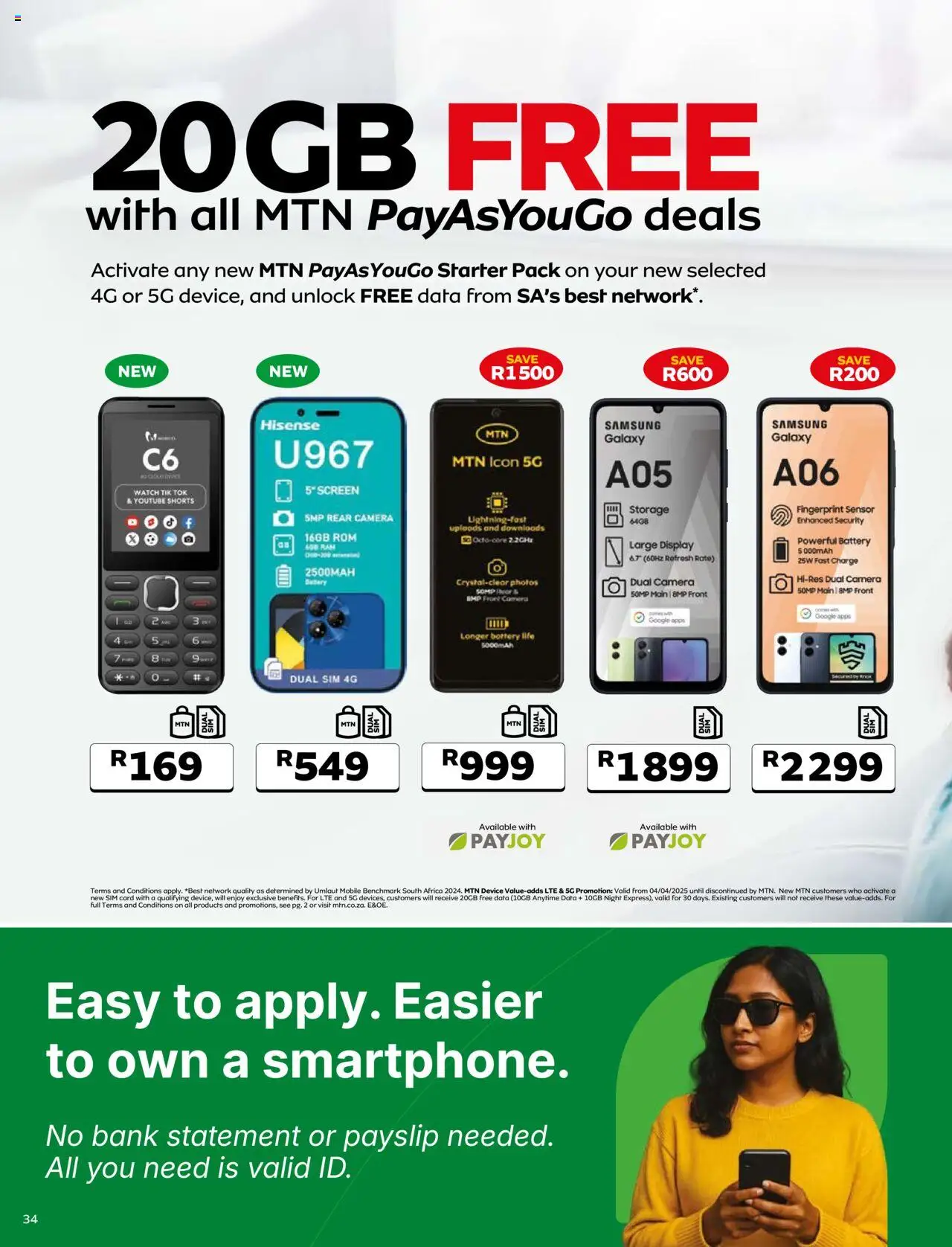 MTN Deals │ valid from 07.08.2025 | Page: 34 | Products: Sim, Watch, Shorts, Battery