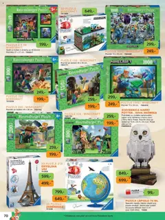 Náhled letáku Dráčik leták od 03.10.2025 | Strana: 70 | Produkty: Tuba, Sova, Puzzle, Karty