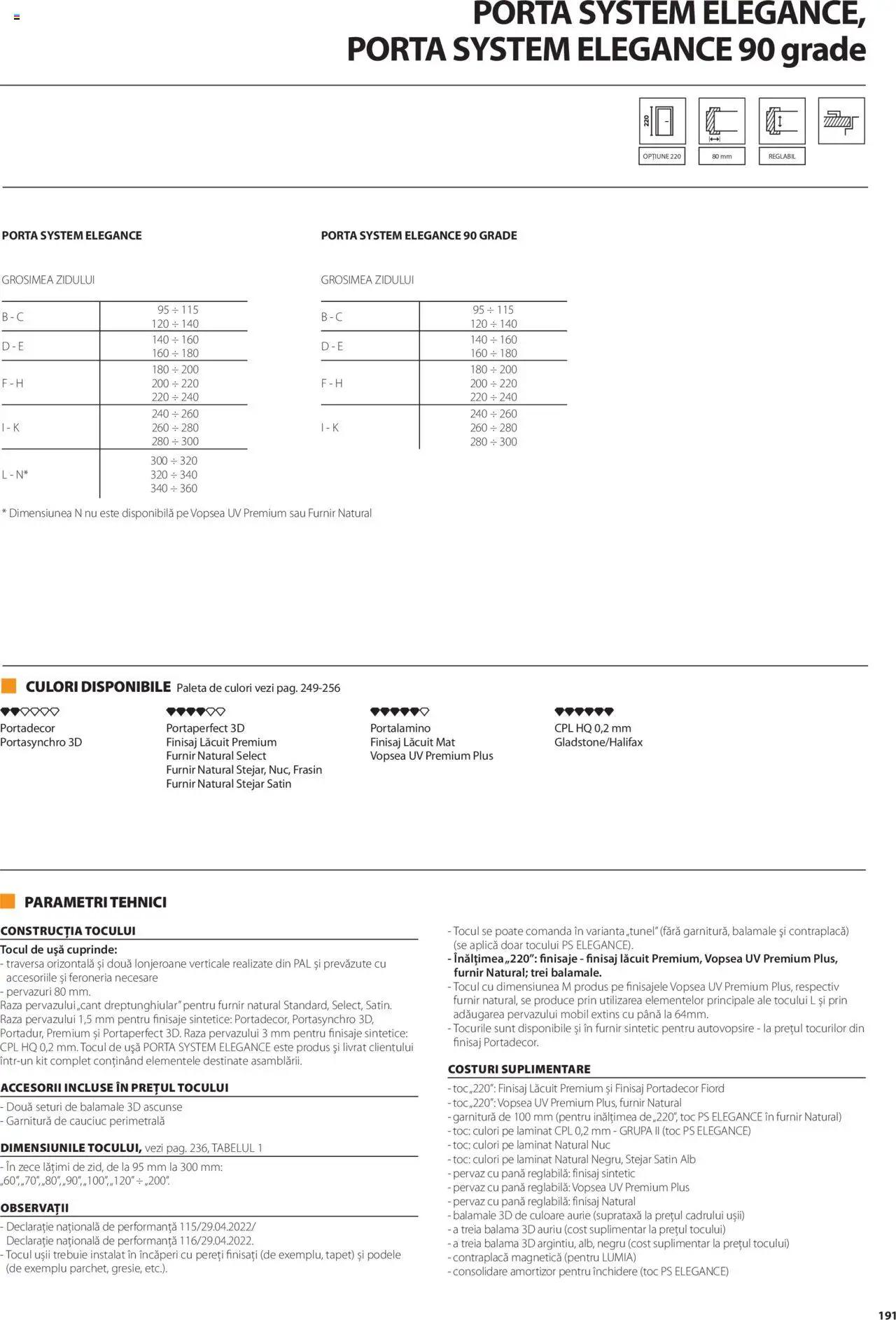 Catalog Proges – valabil de la 01.05.2025 | Pagină: 191 | Produse: Vopsea, Tapet, Ușă