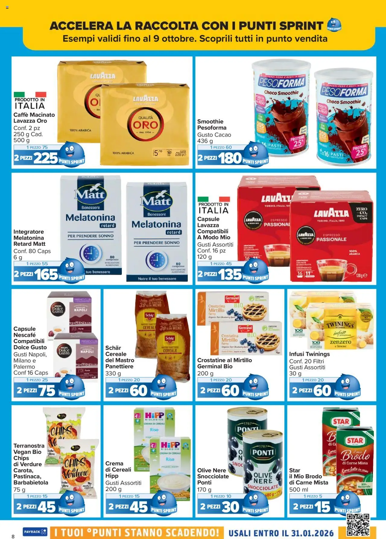 Volantino Carrefour del 26.09.2025 | Pagina: 8 | Prodotti: Crema, Cd, Cereali, Verdure