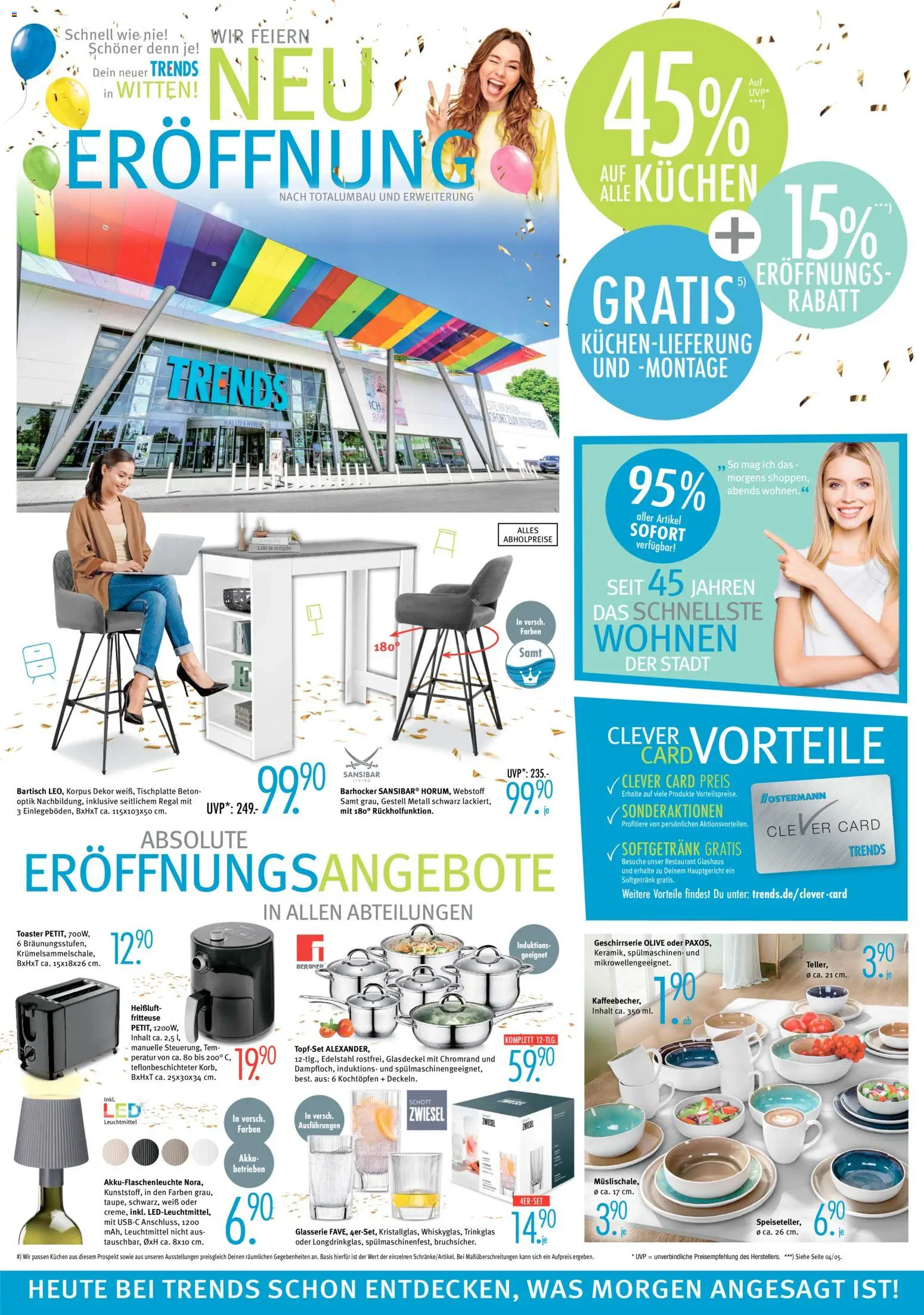Trends Wir feiern Neueröffnung in Witten & Bottrop – gültig ab 25.10.2025 | Seite: 2 | Produkte: Bartisch, Regal, Fritteuse, Kuchen