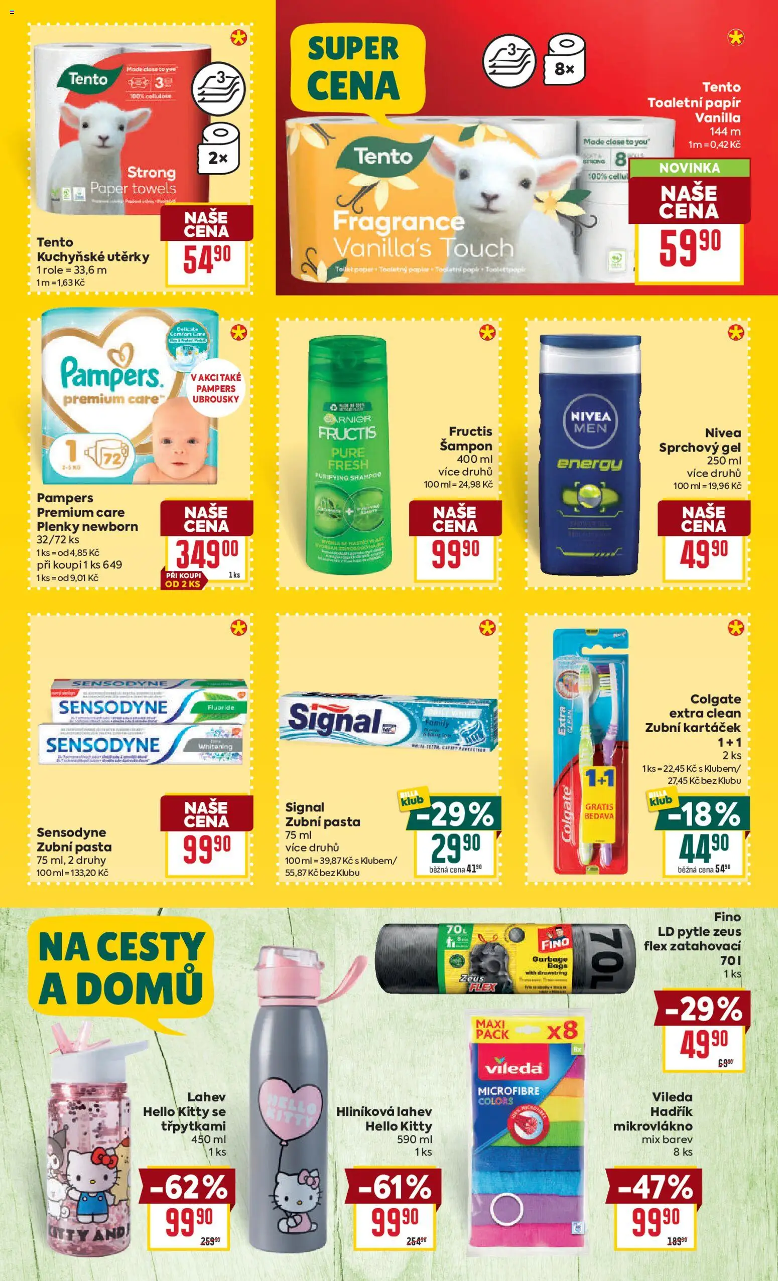 Billa Velký leták od 15.04.2026 | Strana: 25 | Produkty: Zubní pasta, Kuchyňské utěrky, Utěrky, Pampers Premium Care