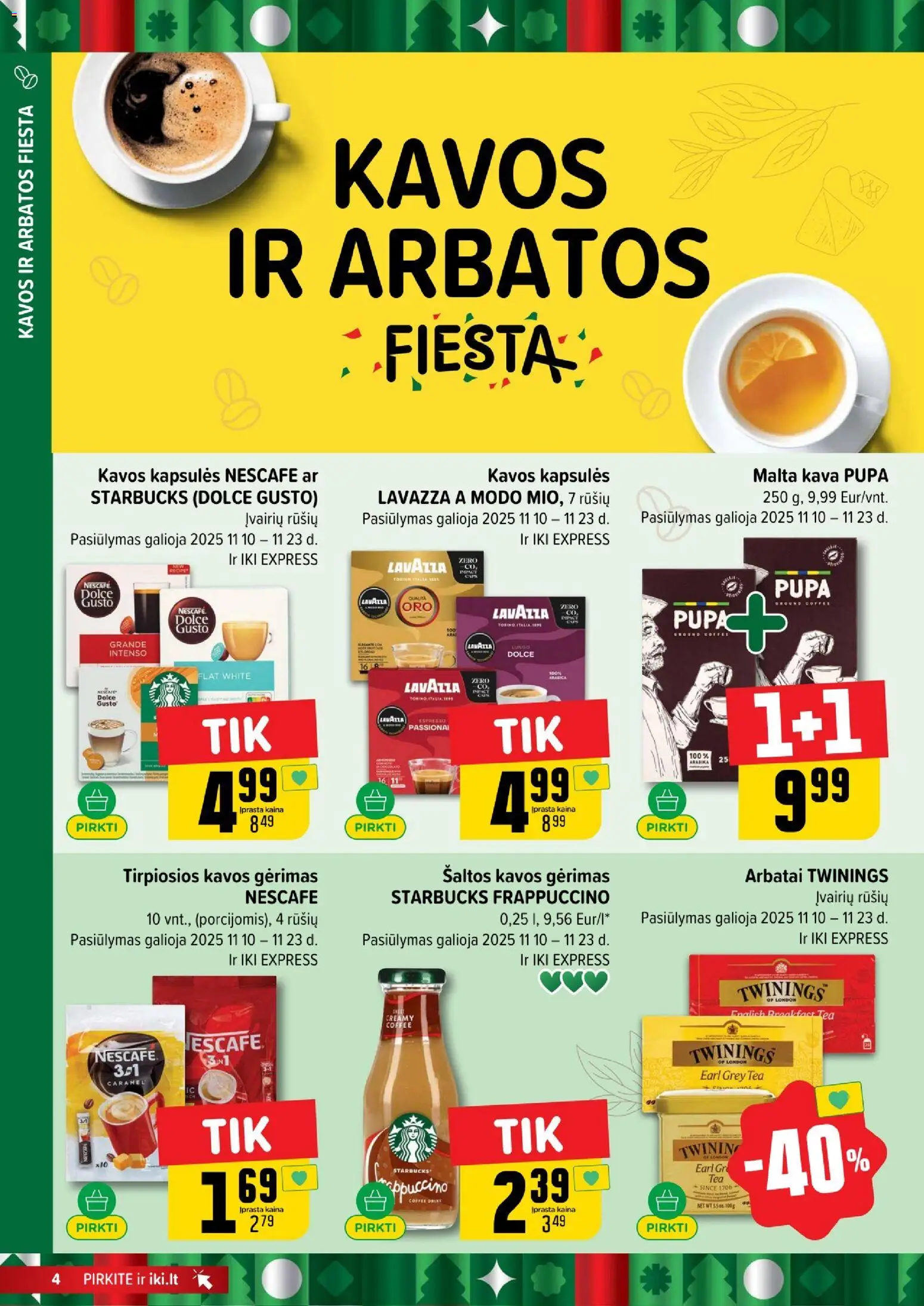 IKI akcijos nuo 17.11.2025 | Puslapis: 4 | Prekių: Kava