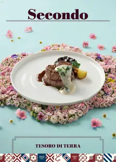 Anteprima del volantino TESORO DI TERRA, Dish featuring meat, sauce, and vegetables. valido a partire dal 11.03.2026 | Pagina: 12 | Prodotti: Terra