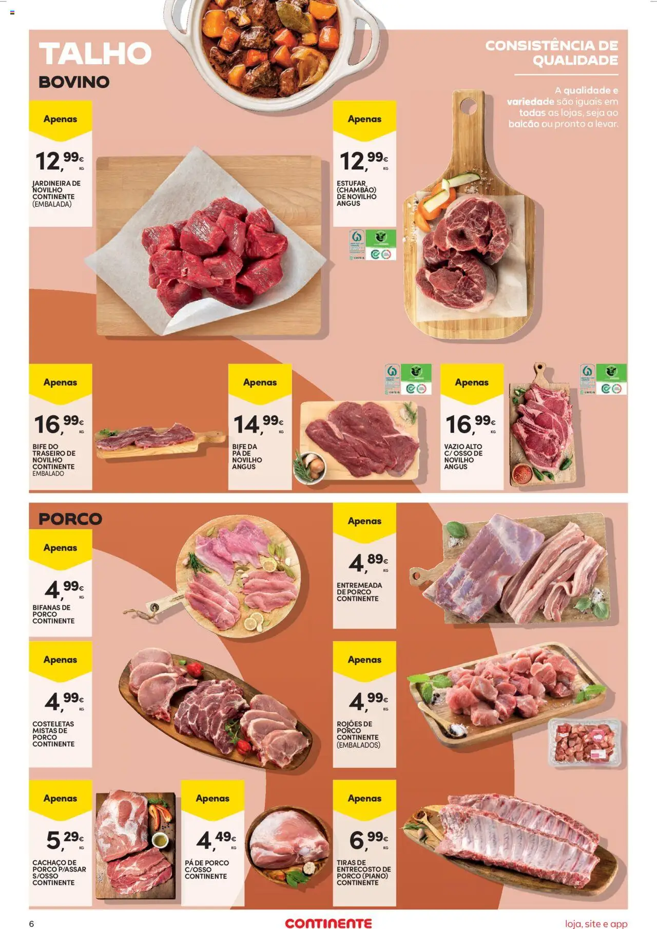 Continente Semanal Continente Bom Dia │ válido de 16.09.2025 | Página: 6 | Produtos: Carne, Pá