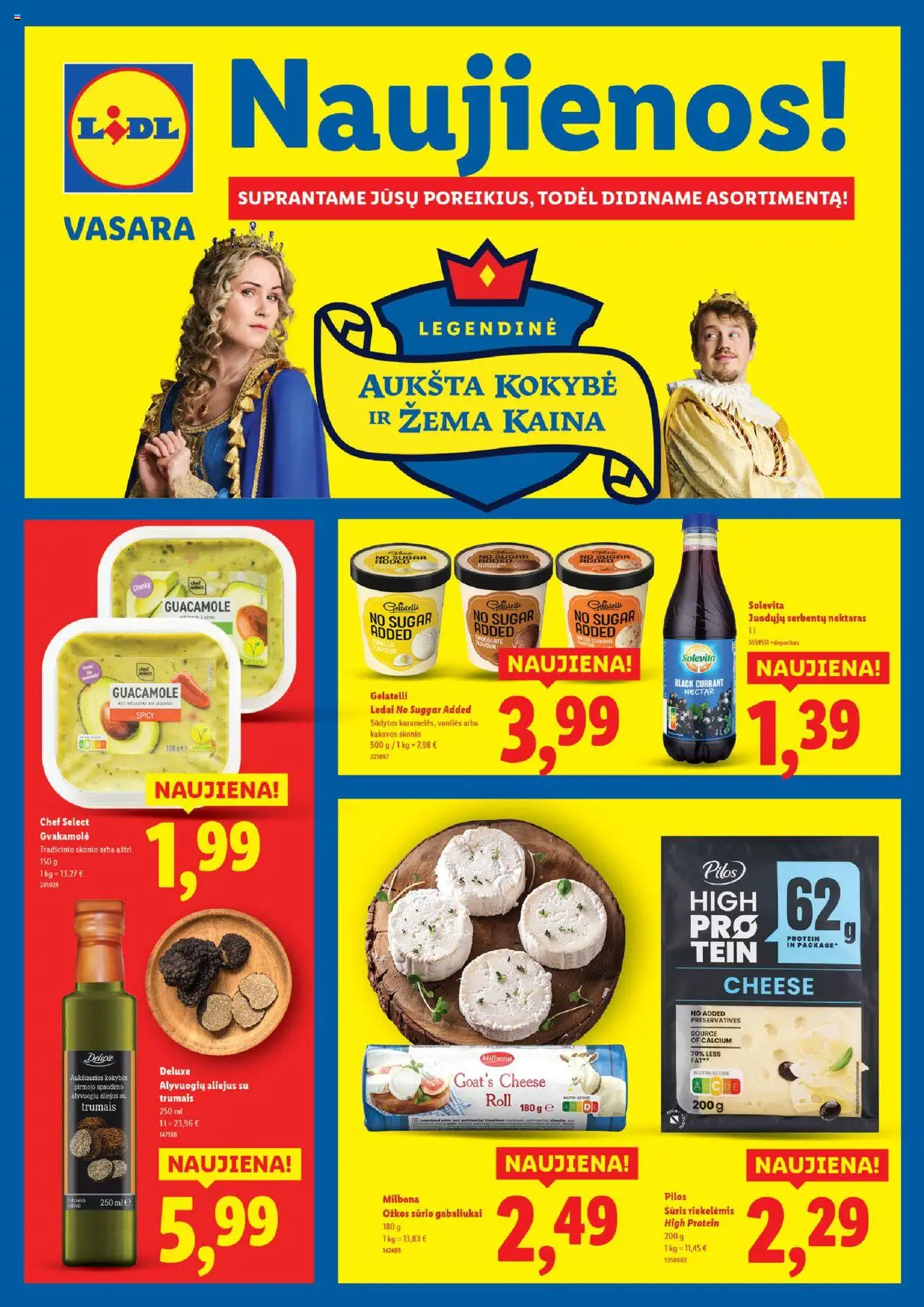 LIDL - Leidinys - Naujienos│galioja nuo 04.08.2025 | Puslapis: 1 | Prekių: Paprika, Ledai, Sūris, Aliejus