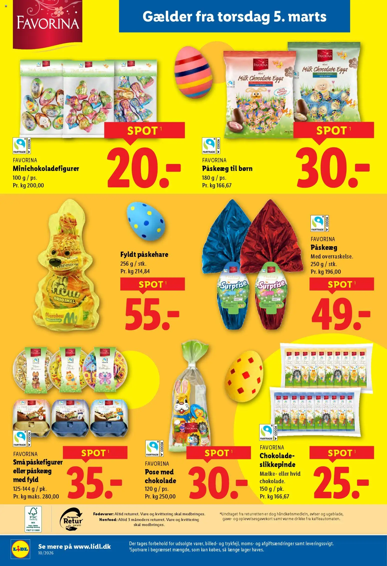 Lidl tilbudsavis – gyldig fra 01.03.2026 | Side: 5 | Produkter: Chokolade, Søm