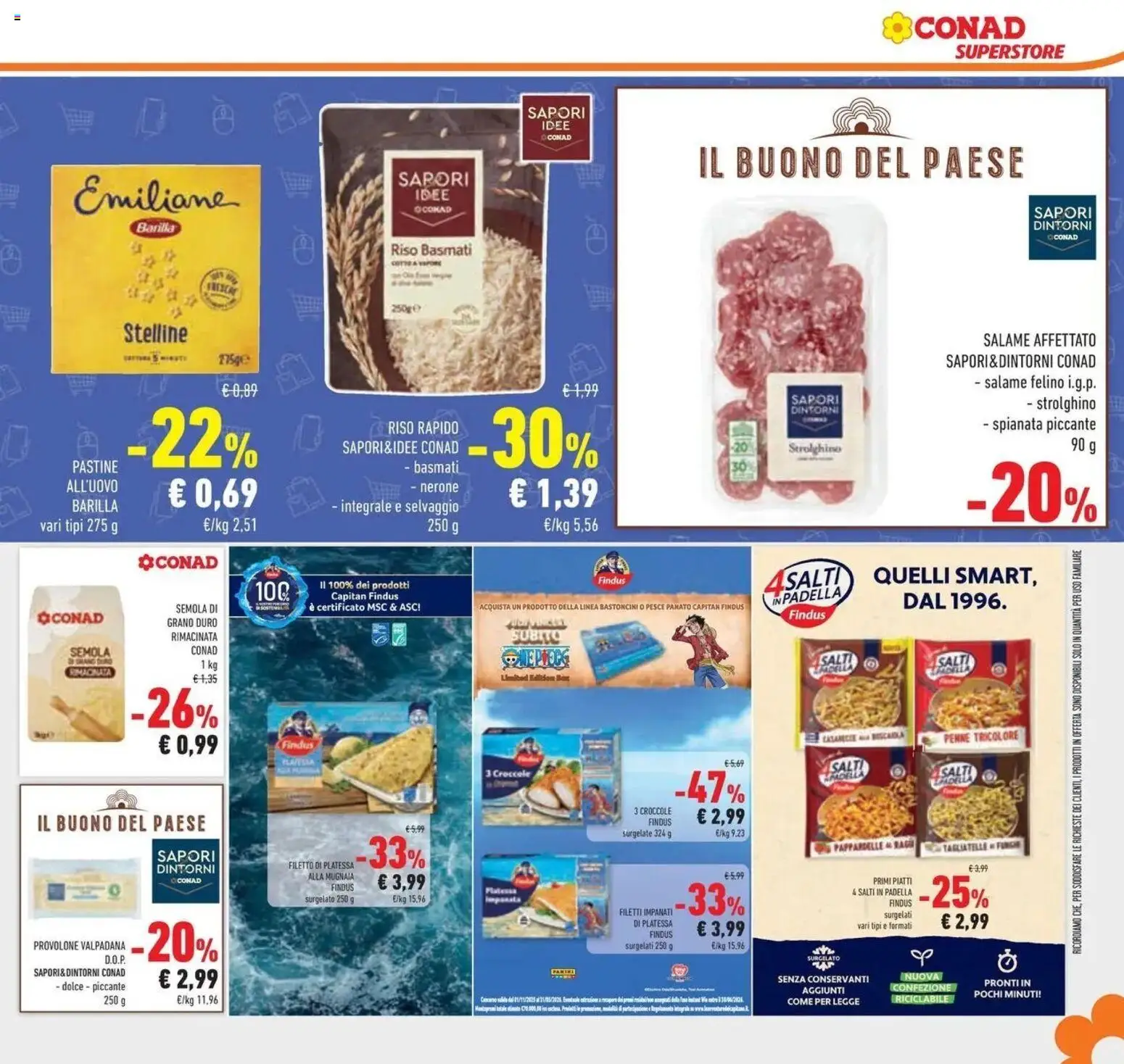 Volantino Conad del 25.02.2026 | Pagina: 31 | Prodotti: Pesce, Pasta, Ragú, Padella