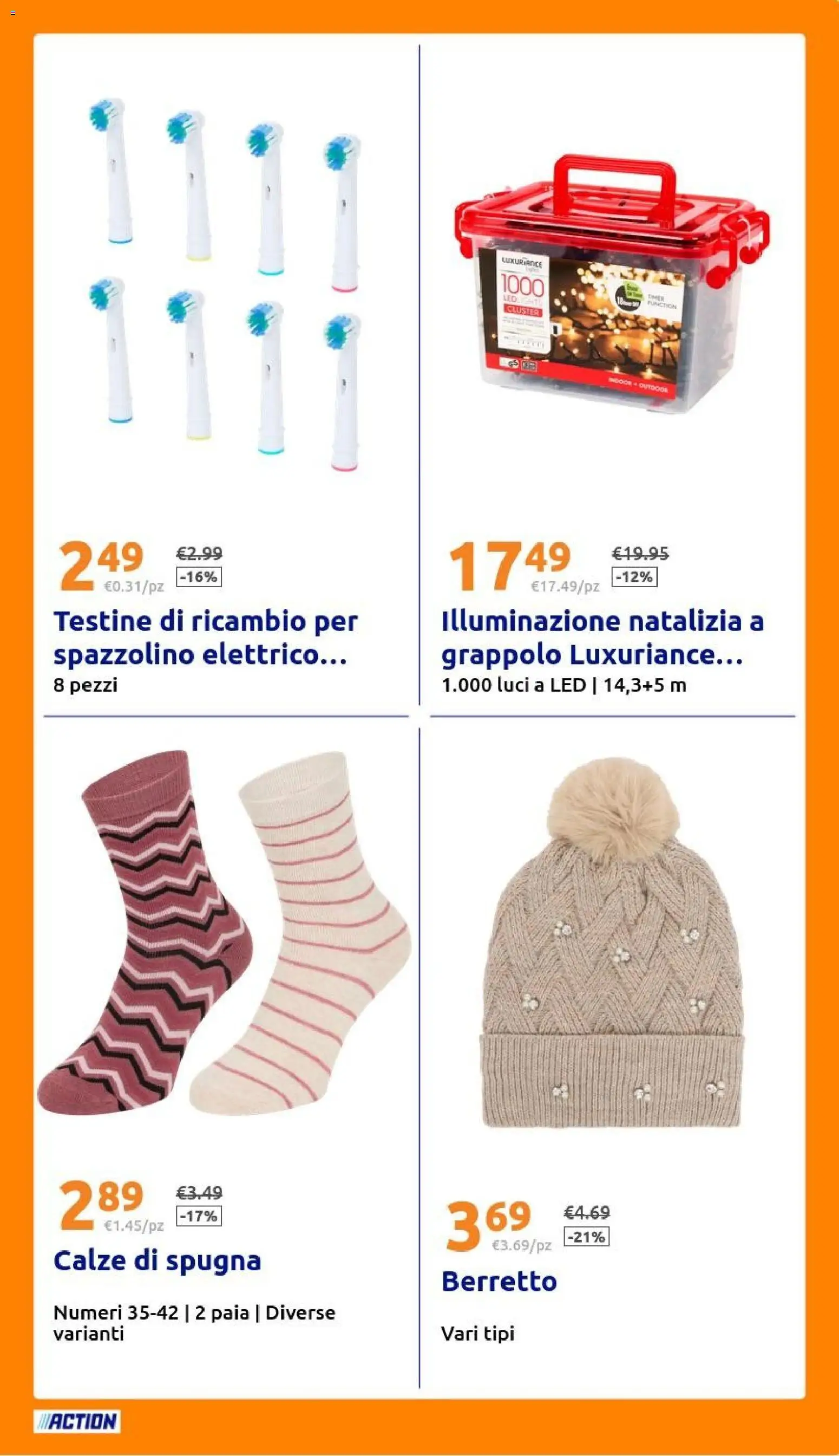 Volantino Action del 19.11.2025 | Pagina: 23 | Prodotti: Spugna, Spazzolino, Spazzolino elettrico