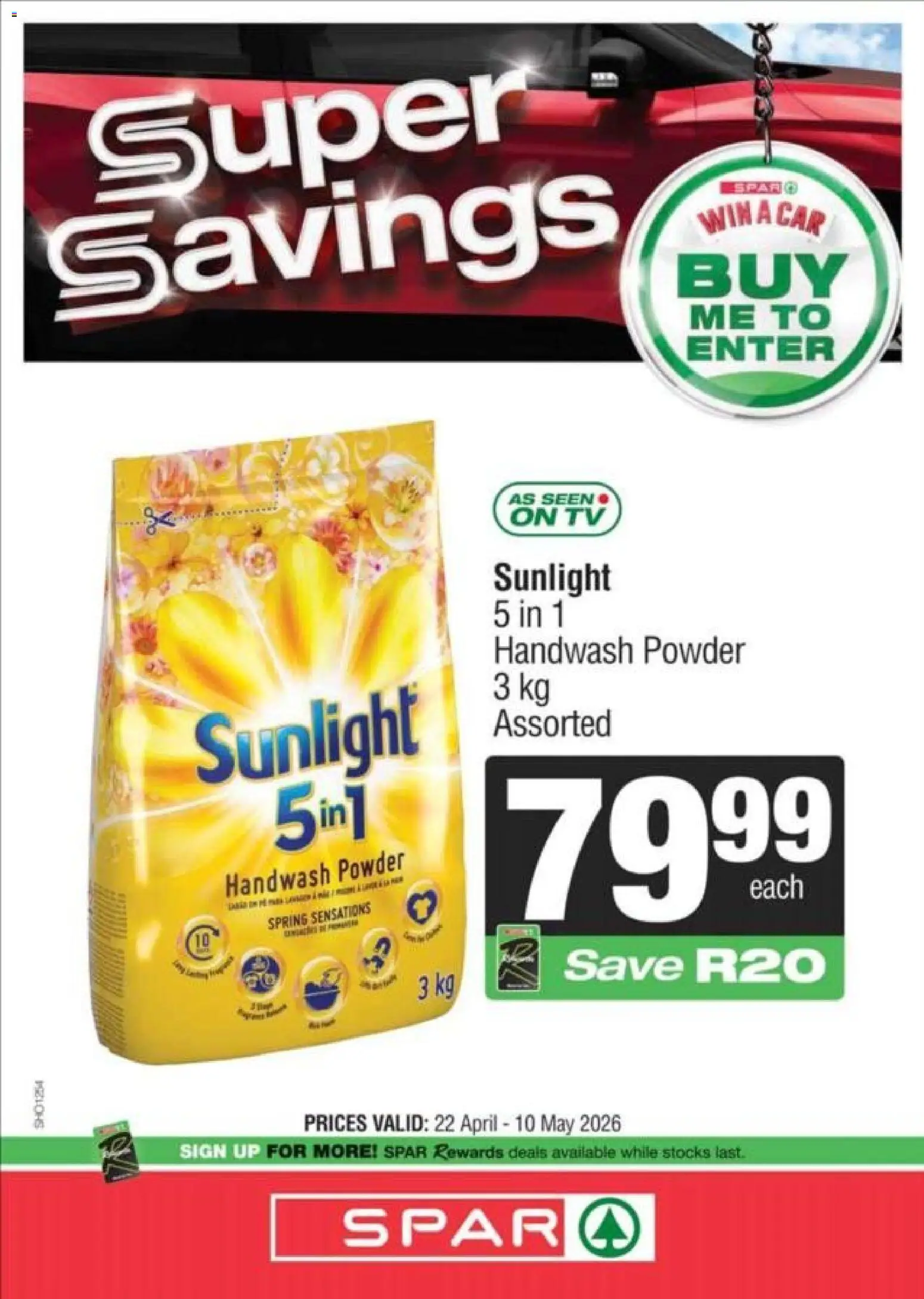 New Superspar catalogue – valid from 22.04.2026 | Page: 8 | Products: Handwash, TV, Powder