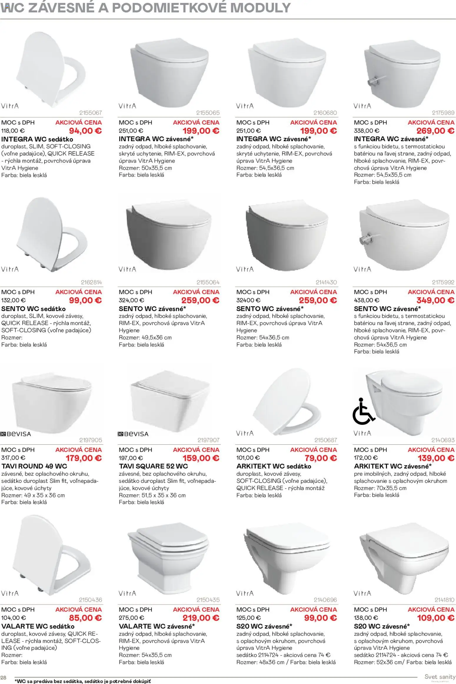 Nové Ingema akcie – leták je platný od 29.10.2025 | Strana: 30 | Produkty: Wc