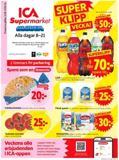 ICA Supermarket - Stockholm Globen - Förhandsvisning av reklamblad från butik ICA Supermarket aktuell från 11.08.2025