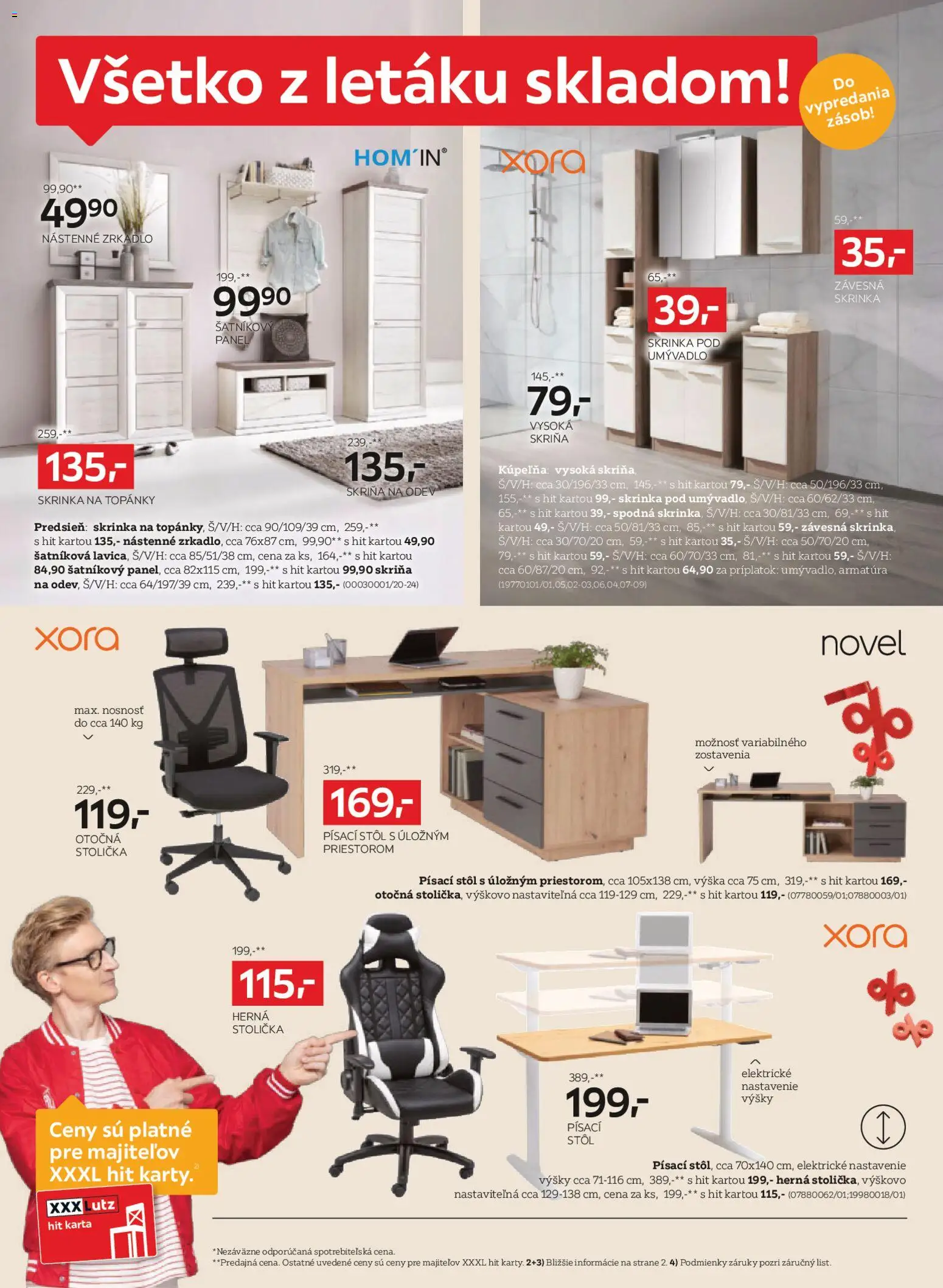 Nové XXXLutz akcie – leták je platný od 23.03.2026 | Strana: 6 | Produkty: Skriňa, Herná stolička, Kúpelňa, Skrinka pod umývadlo