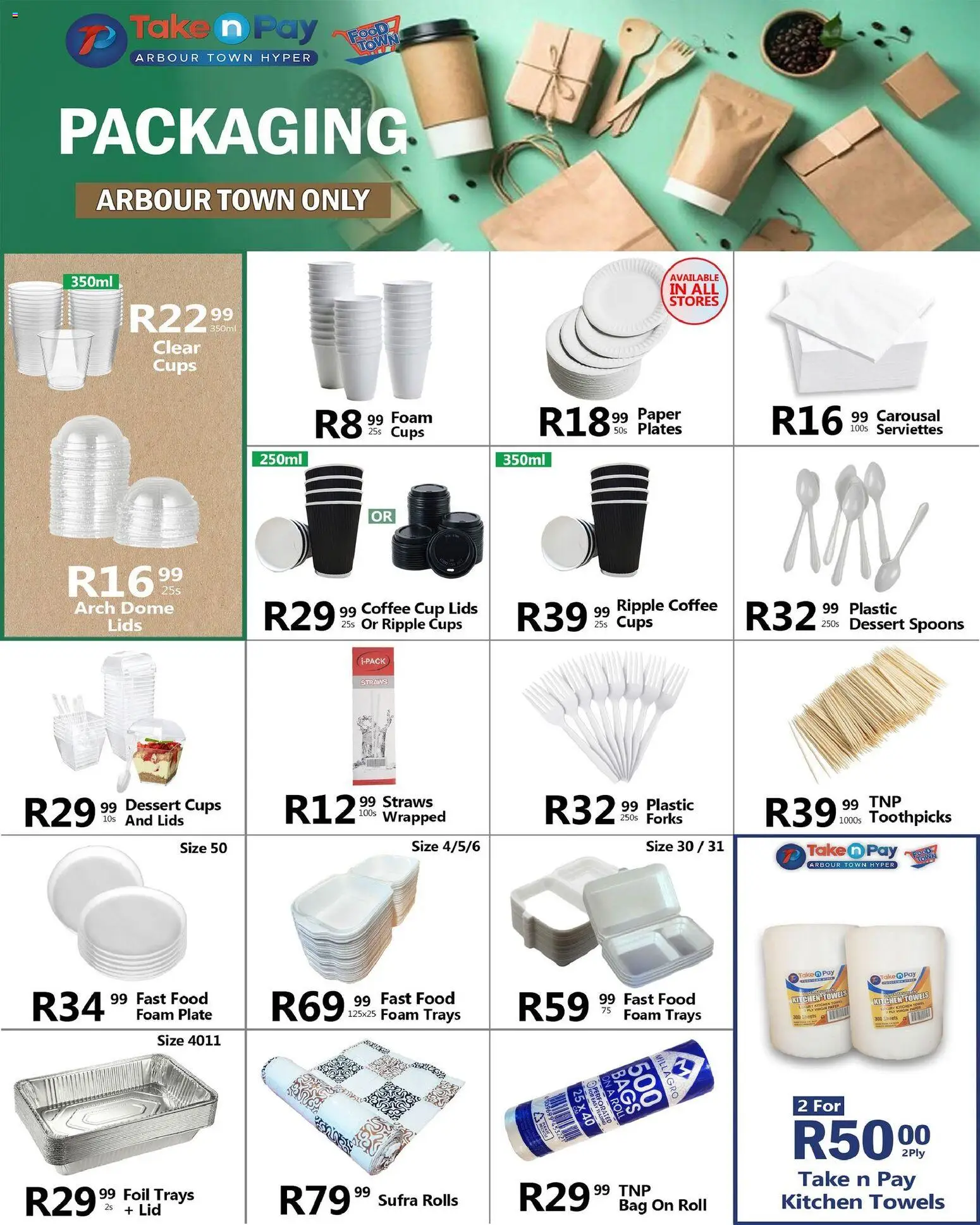 New Take n Pay catalogue – valid from 08.12.2025 | Page: 38 | Products: Arch, Plate, Towel, Paper