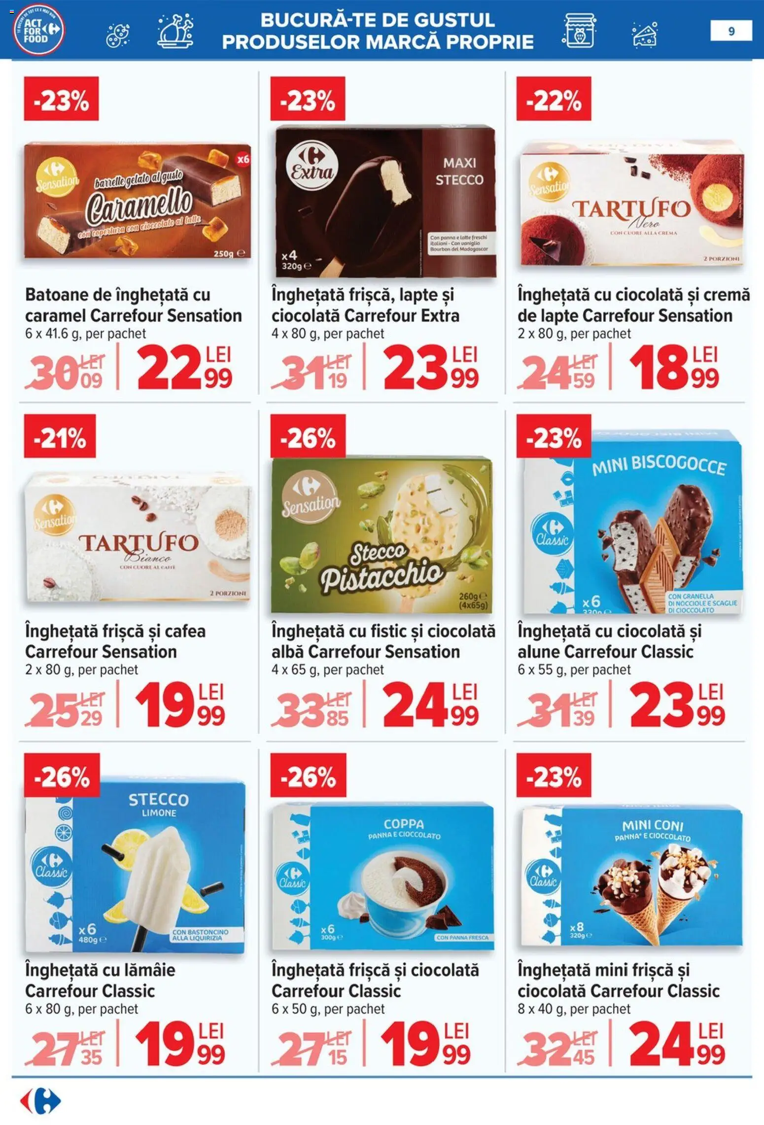 Noul catalog Carrefour – valabil de la 15.04.2026 | Pagină: 10 | Produse: Cremă, Fistic, Frișcă, Lămâie