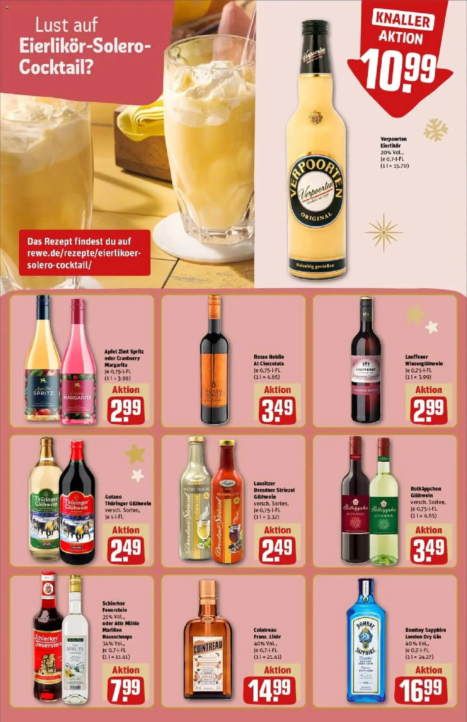 Rewe prospekt Arnstadt	 – gültig ab 23.11.2025 | Seite: 18 | Produkte: Mühle, Likör, Rotkäppchen, Gin