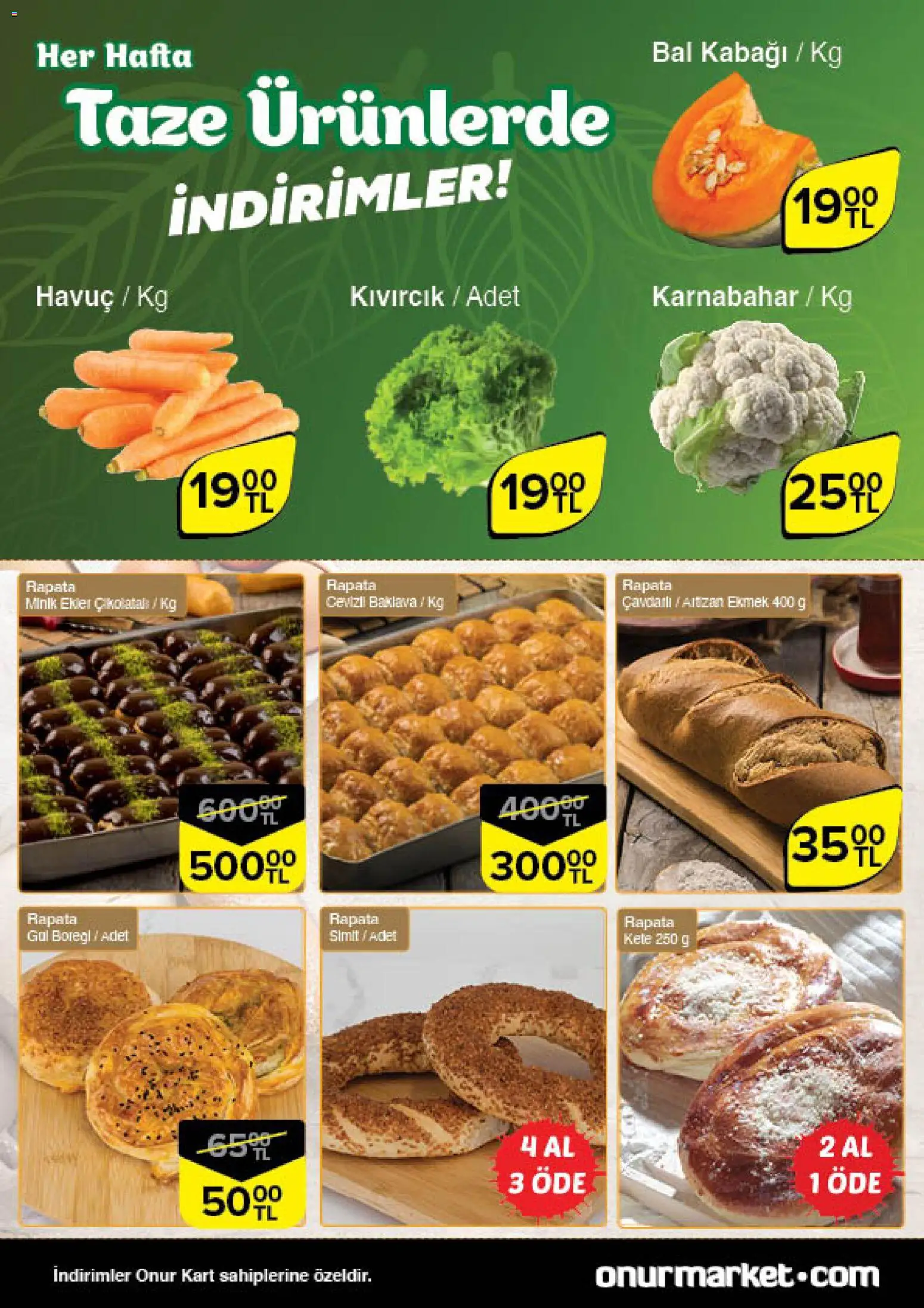 Onur Market Katalog - Bursa - 18.12.2025 tarihinden itibaren geçerlidir | Sayfa: 8 | Ürünler: Gül, Ekmek, Havuç, Karnabahar
