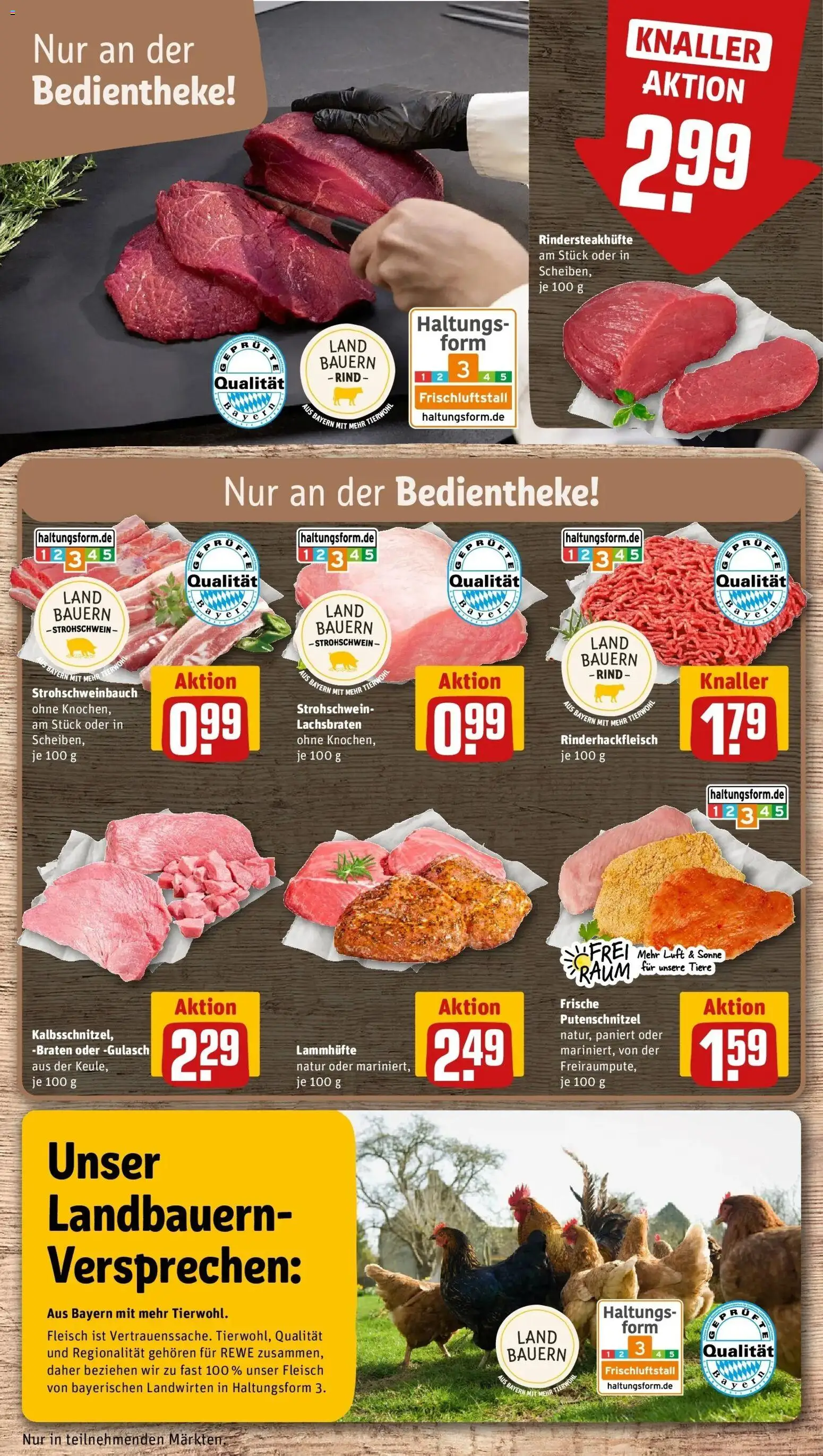 Rewe Prospekt Vohenstrauß	 – gültig ab 01.03.2026 | Seite: 10 | Produkte: Gulasch, Putenschnitzel, Fleisch